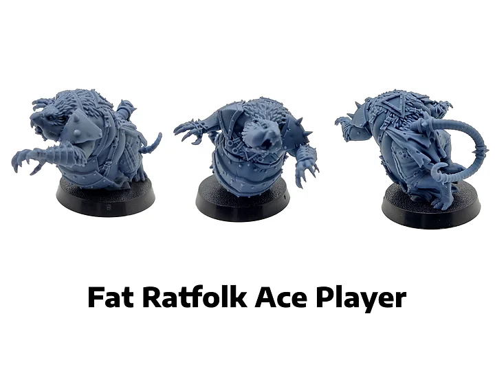 Fat Rat Ace Player - Brutefun Miniatures product image (1)