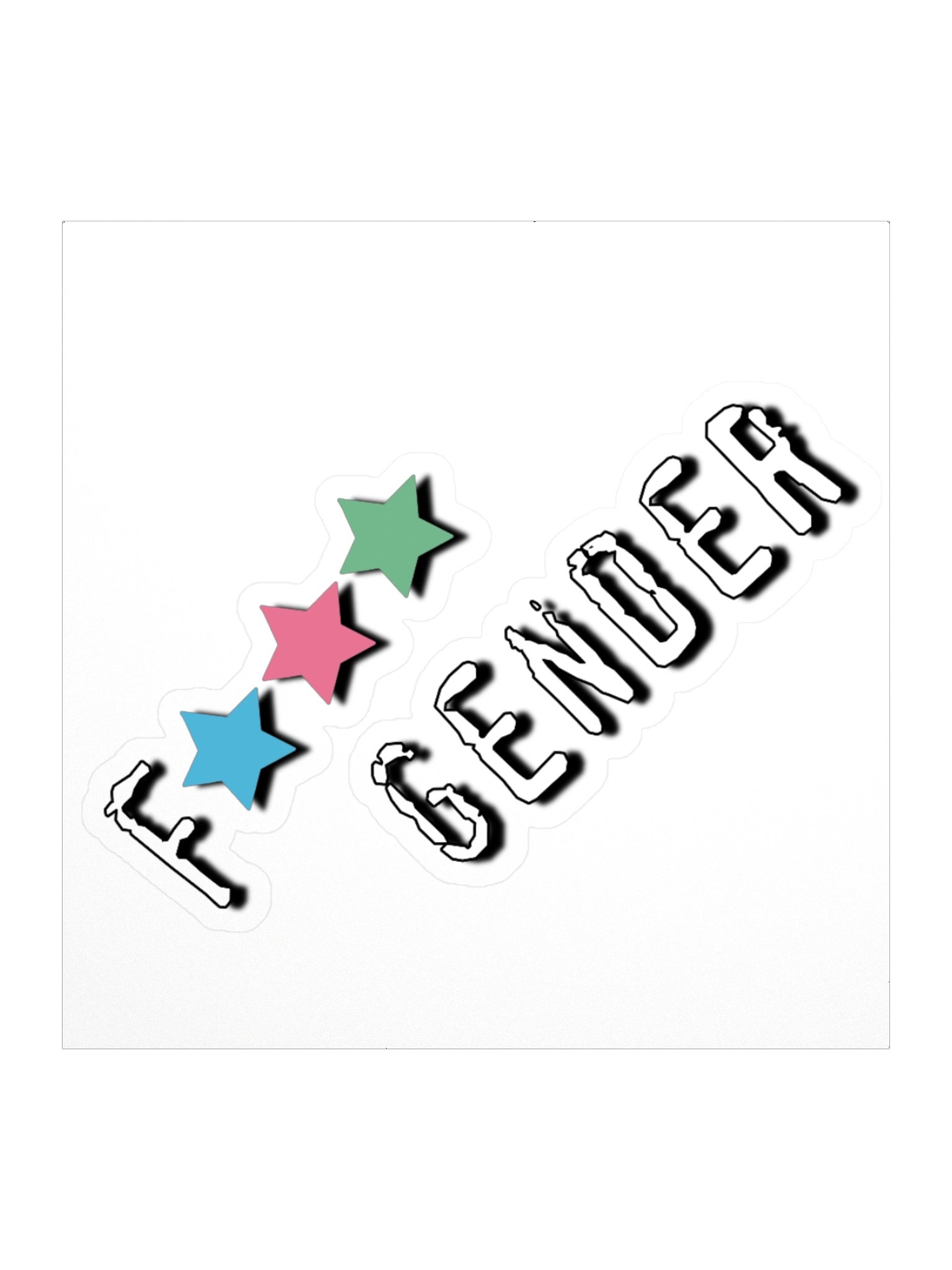 F*** Gender Sticker product image (1)
