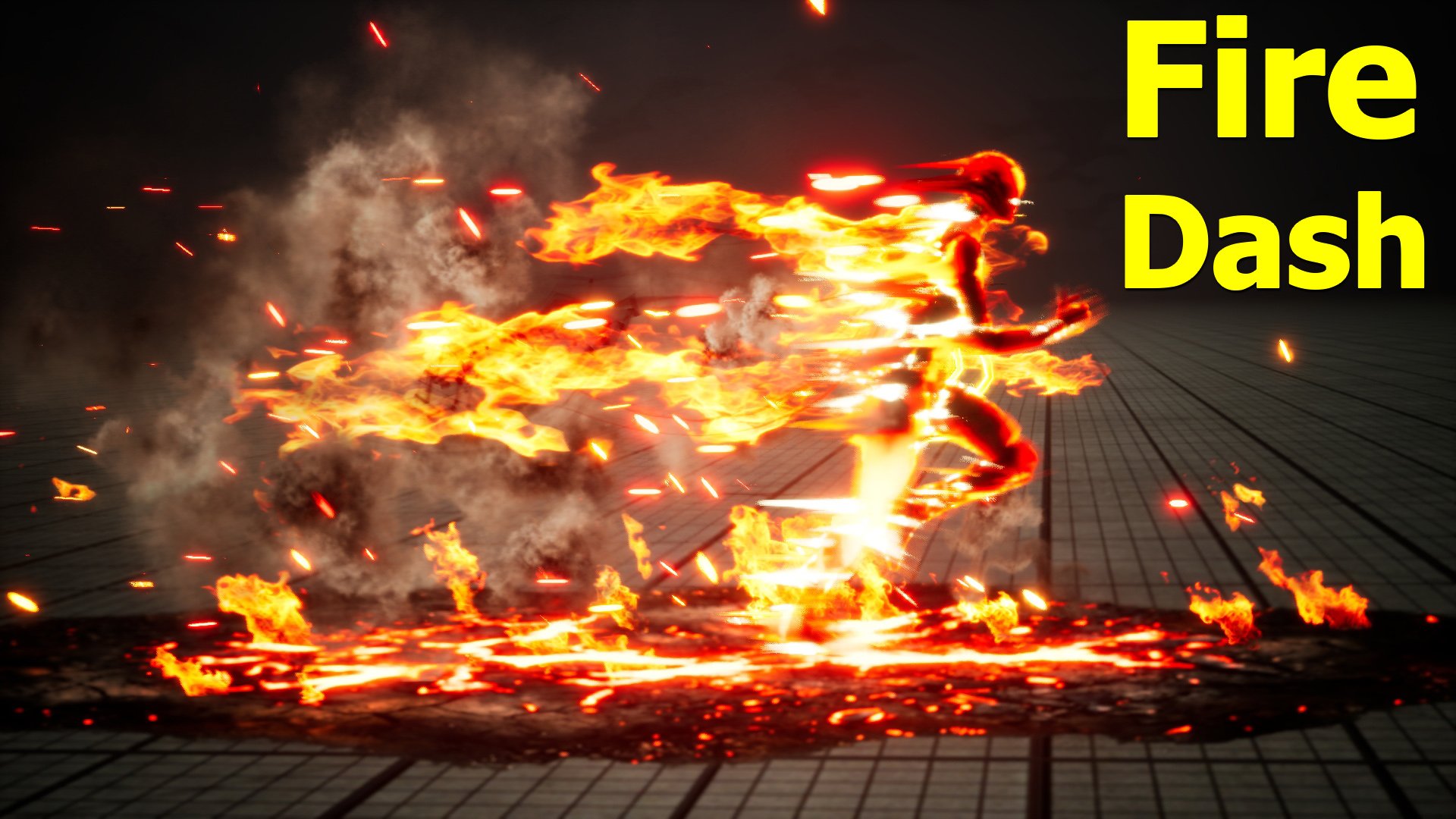 Fire Dash in Unreal Engine 5 Niagara product image (1)