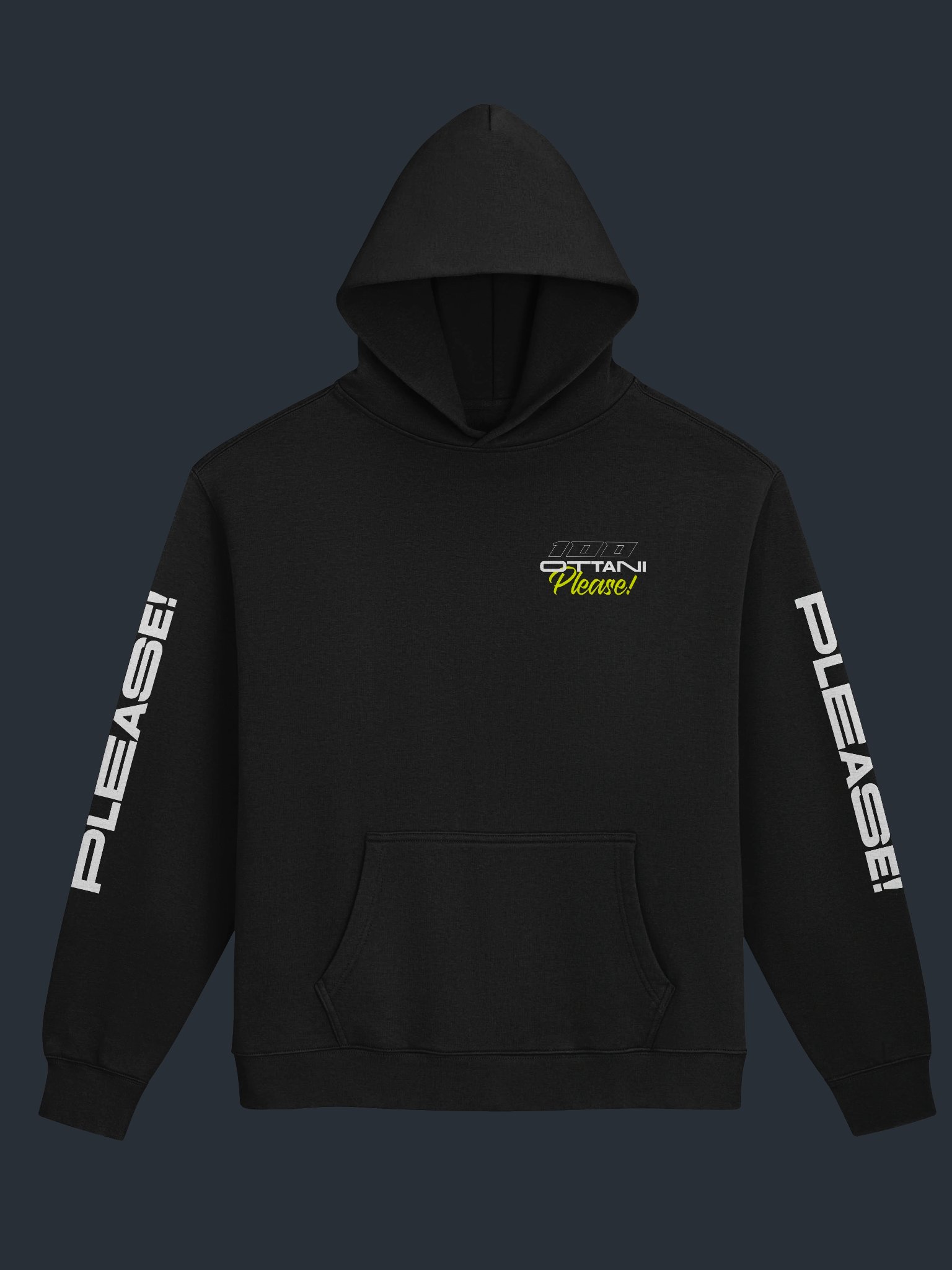 100 Ottani Please!™ Premium Oversized Racing Streetwear Hoodie | Static Run Edition product image (3)