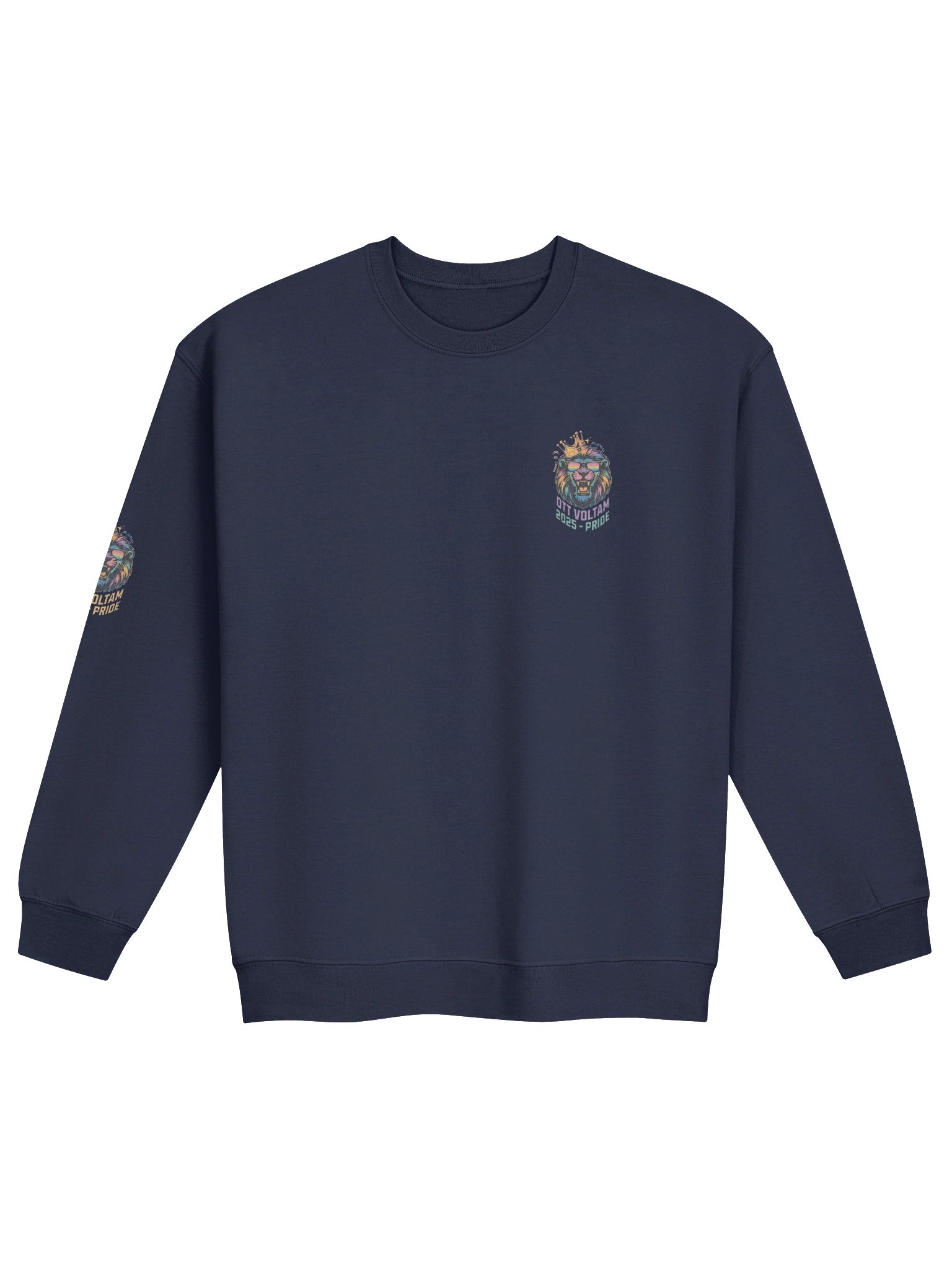 Budapest Pride 2025 Ott Voltam Vintage Unisex Gildan Pulcsi_EQALL.hu® Originals_ Fekete / Arany / Lila / Türkisz_Bal Zseb helyén és Jobb Ujjas product image (1)