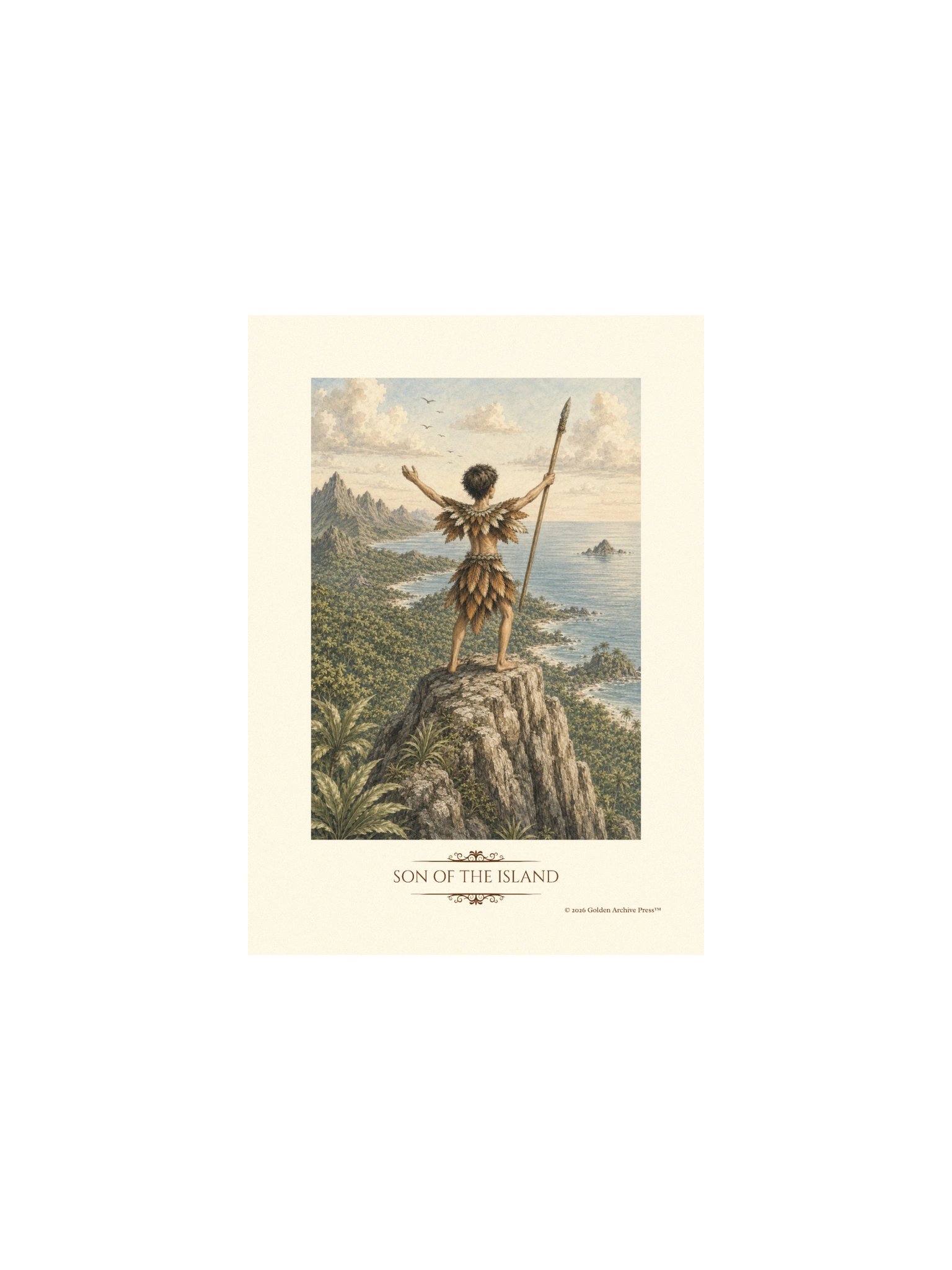 Son of the Island — Naturalist Art Print (Child and Sea) product image (1)