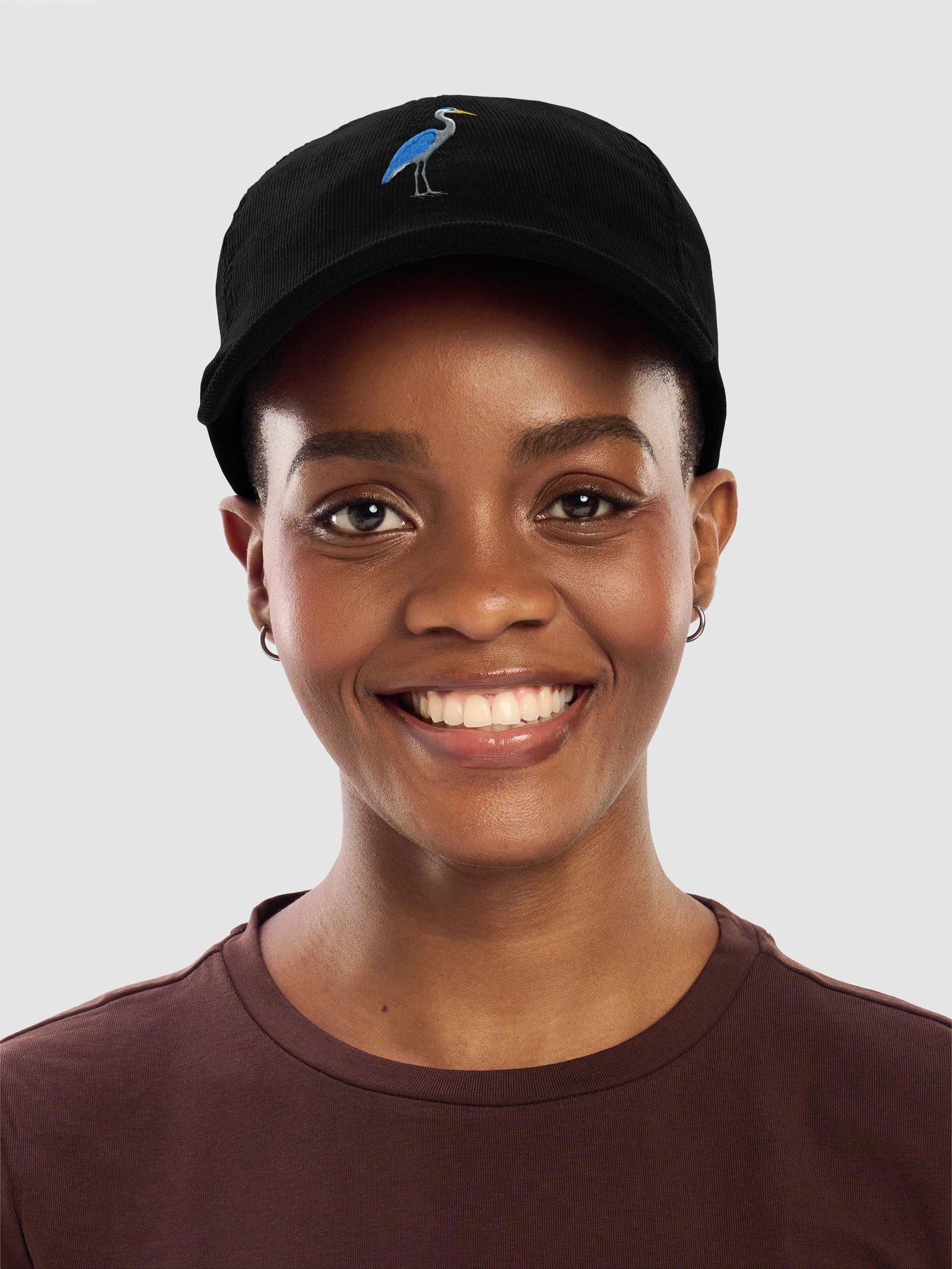 Great Blue Heron Embroidered Corduroy Hat product image (22)