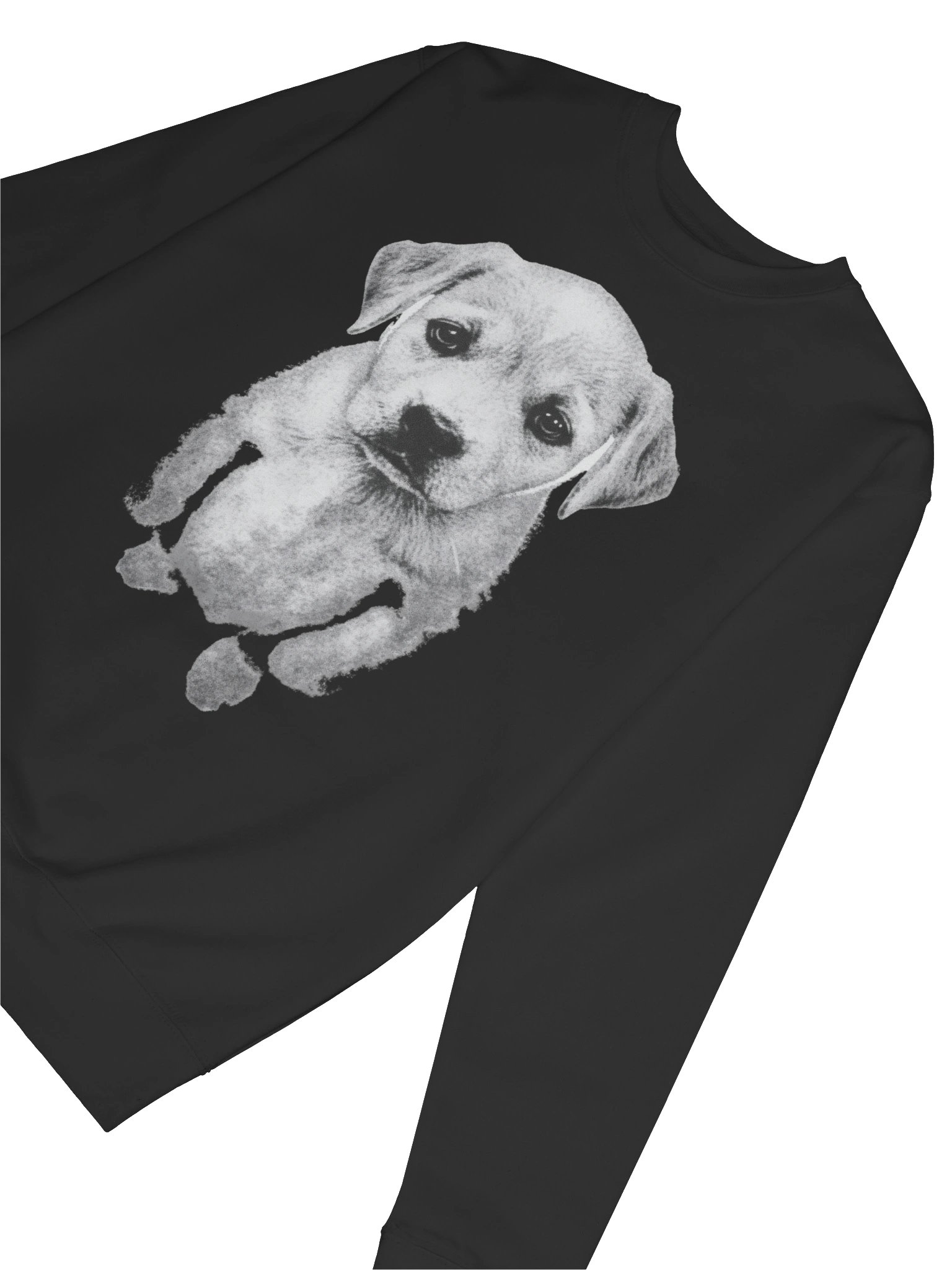 Vintage Puppy Portrait Sweatshirt – Cotton Heritage Premium Crewneck, Minimalist Dog Art Graphic Pullover product image (6)