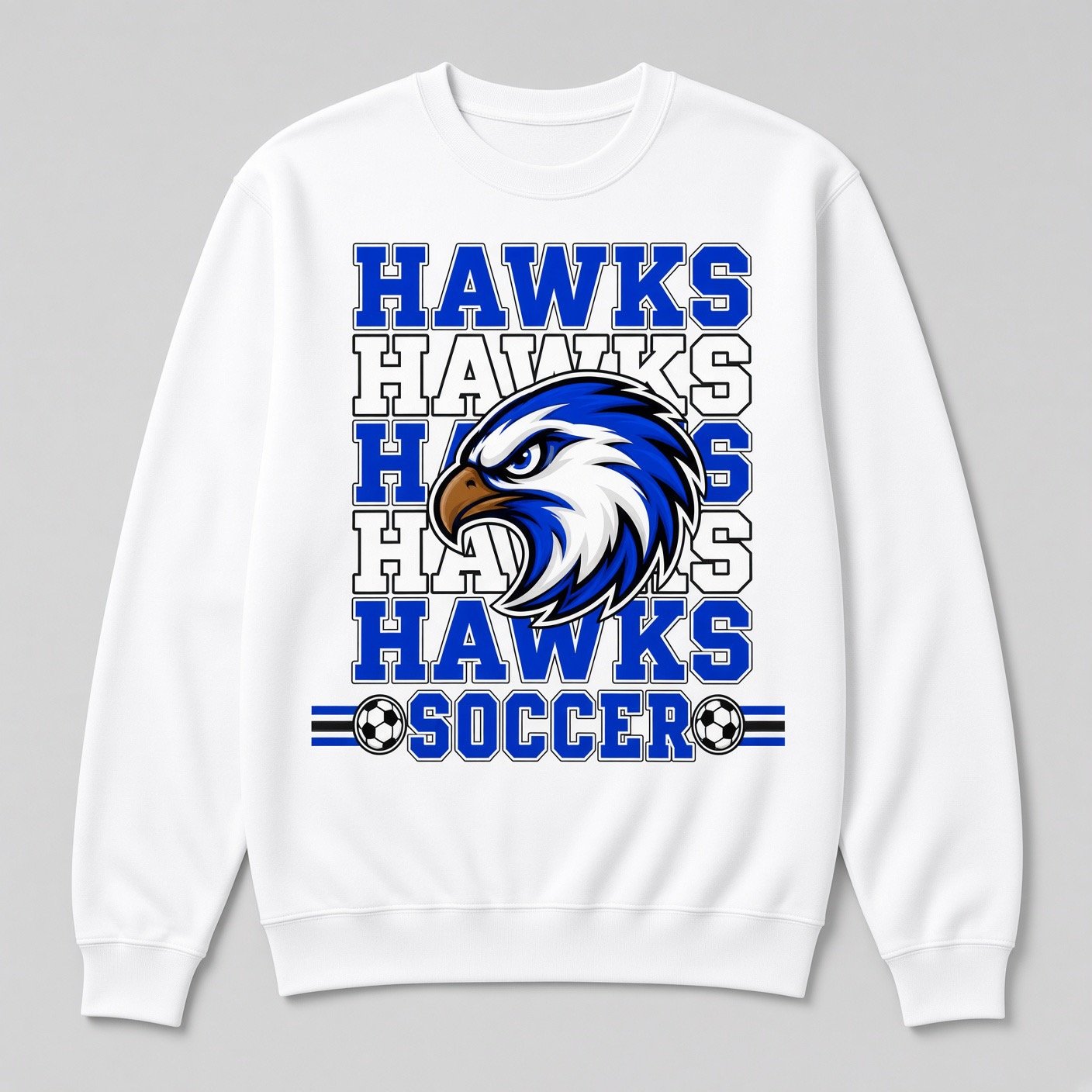 Hawks Hawks Hawks Soccer Comfort Colors Sweatshirt product image (4)