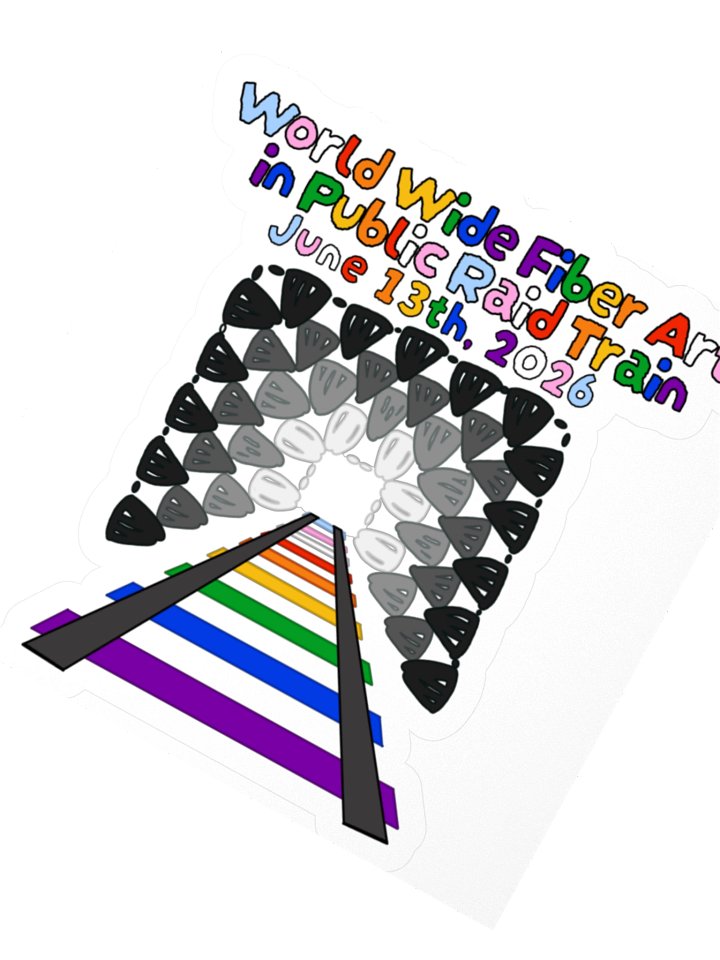 Worldwide Fiber Arts In Public Day Event Sticker product image (2)