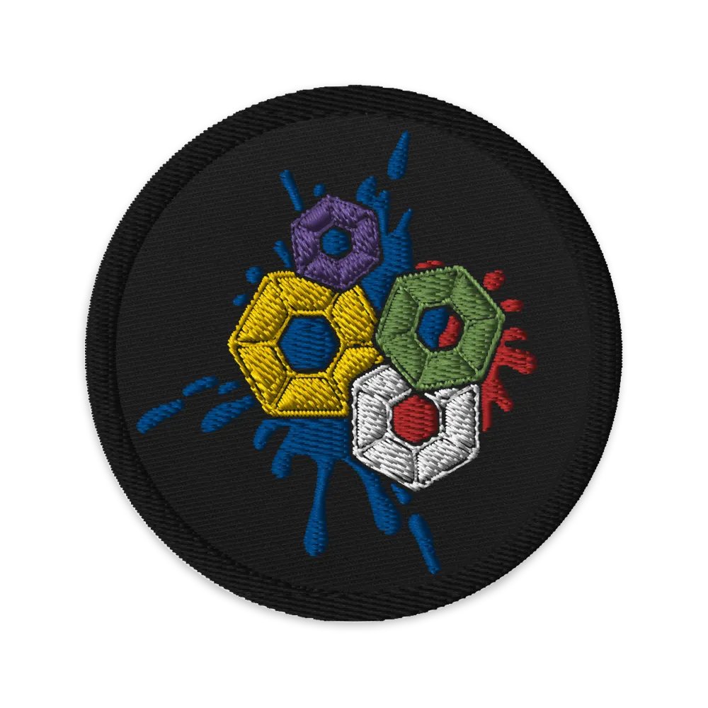 Pixel Splash Embroidered Patch product image (1)