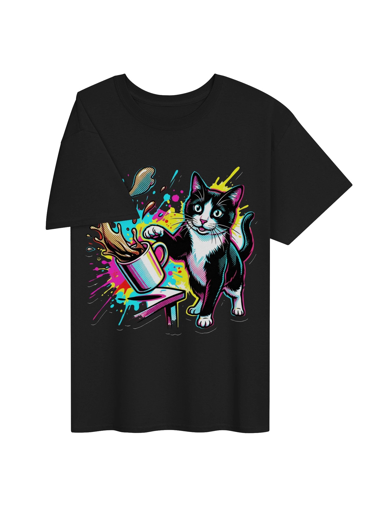 Coffee Push Cat Tee product image (9)