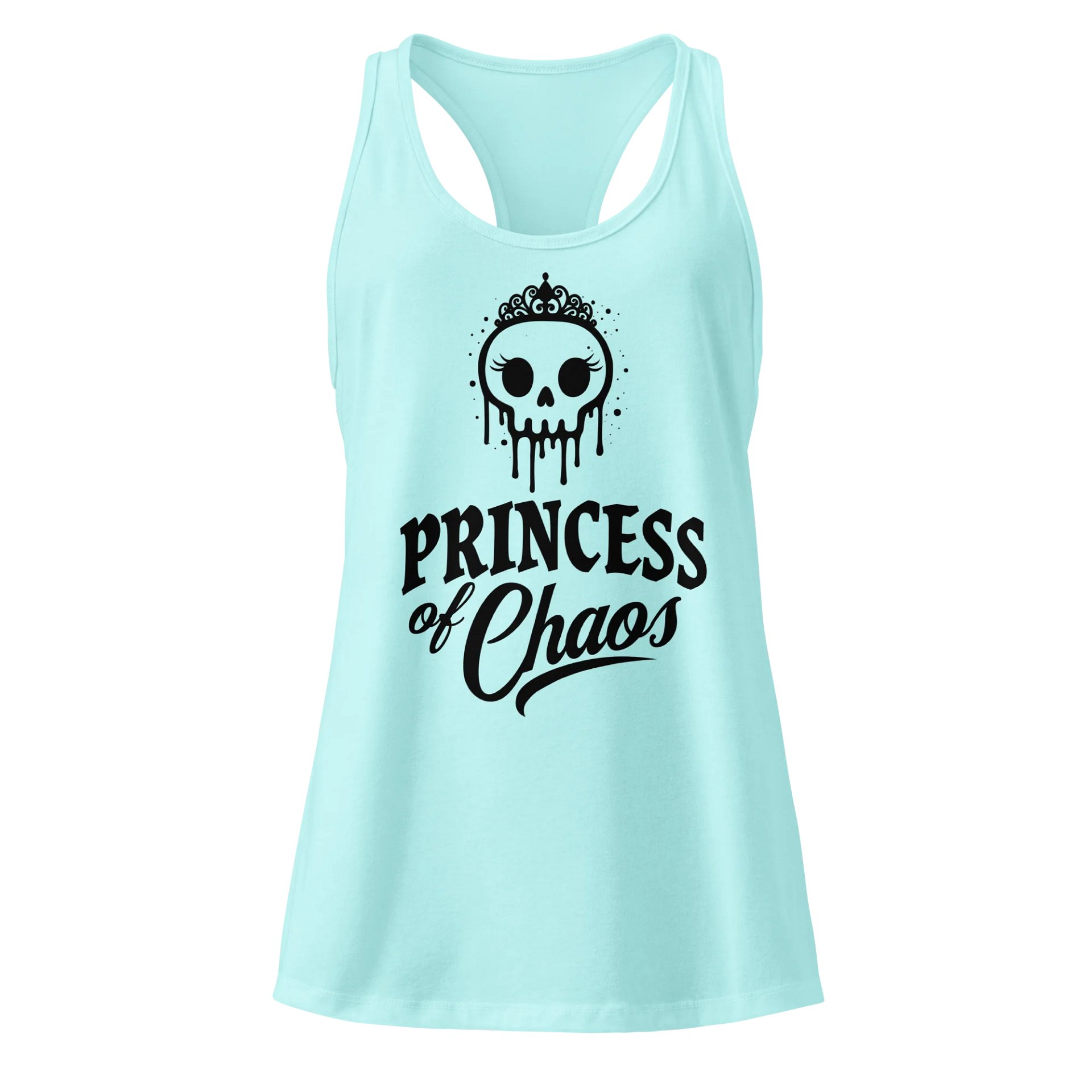 Princess of Chaos Skull Tank - Black Text product image (3)