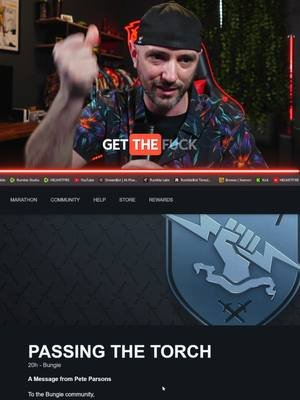 PETE PARSONS IS OUT AT BUNGIE! GOOD! #peteparsons #bungie #gamingnews #helmetfire