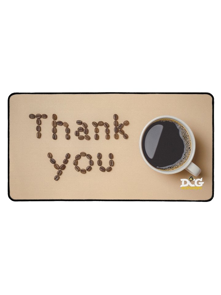 Thank you bean Desk Mat product image (1)