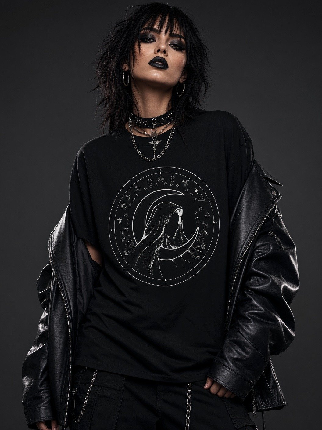 The Shrouded Oracle // Astrological Heavyweight Tee product image (1)
