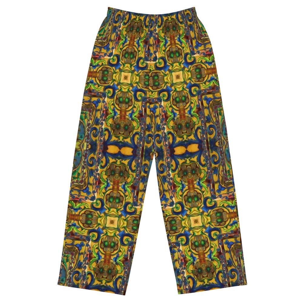 Medieval Kaleidoscope With Unicorns Wideleg Pants product image (2)
