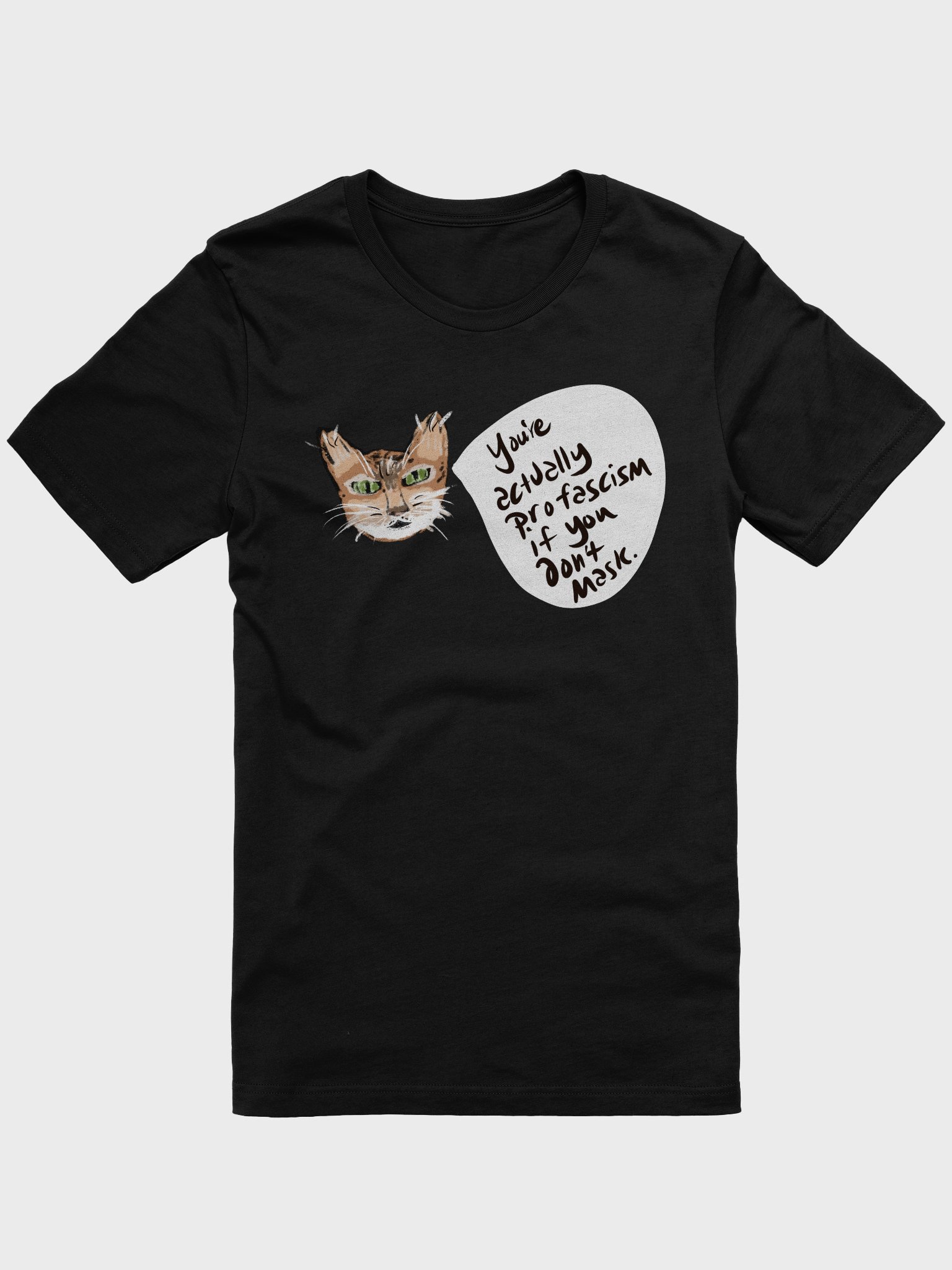 Kitty Mask Thoughts tee product image (4)