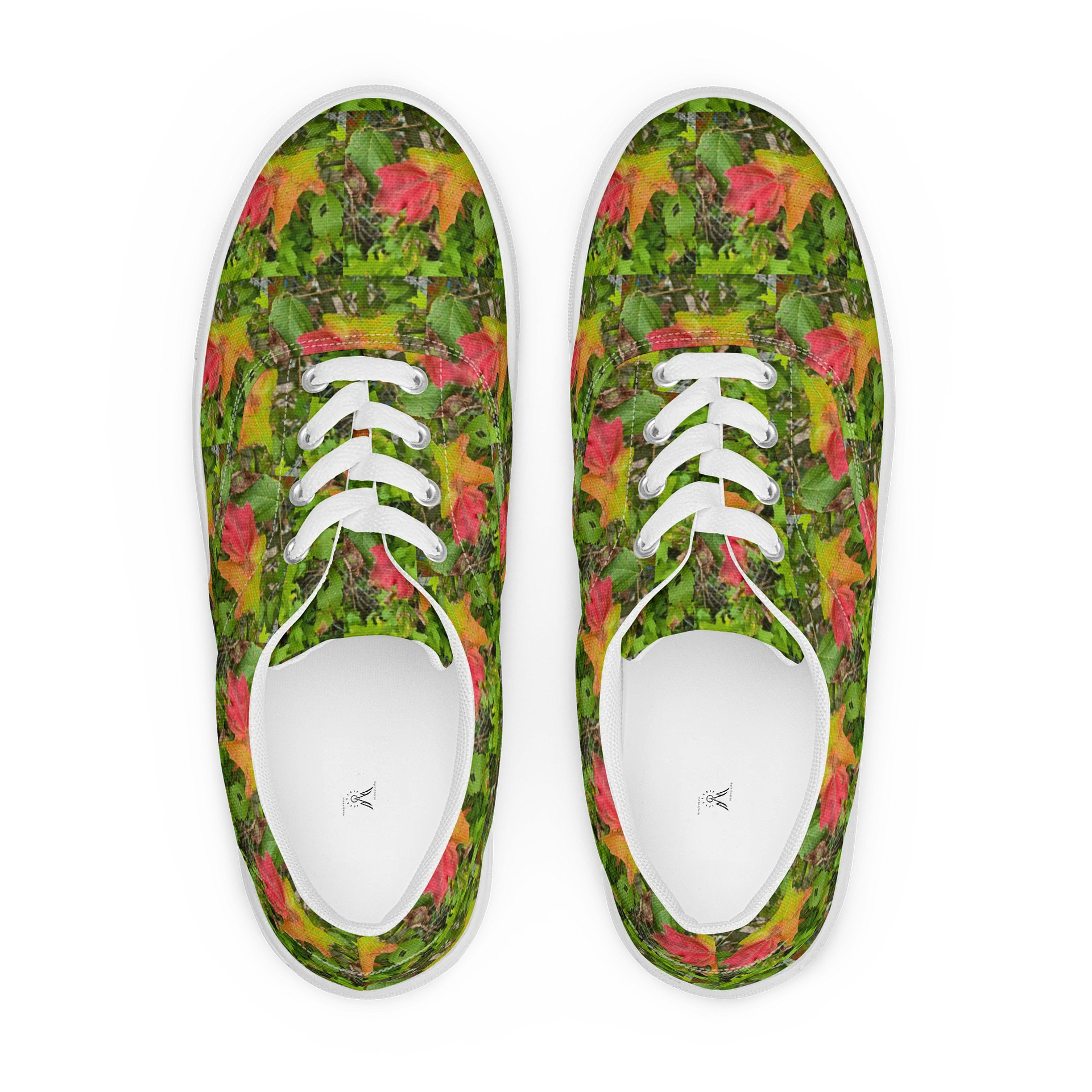Fall Foliage Lace-Up Women's Canvas Shoes product image (1)