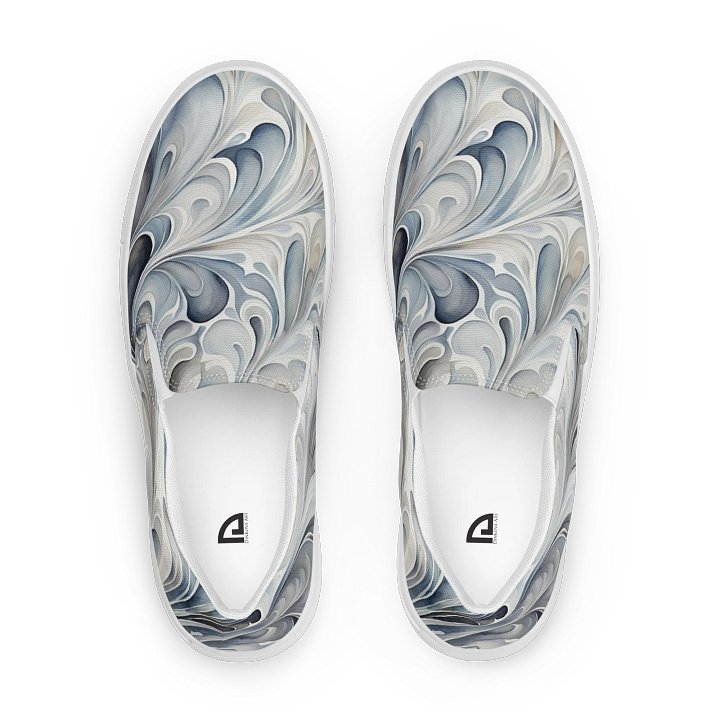 Gray Fractals Canvas Shoes product image (1)