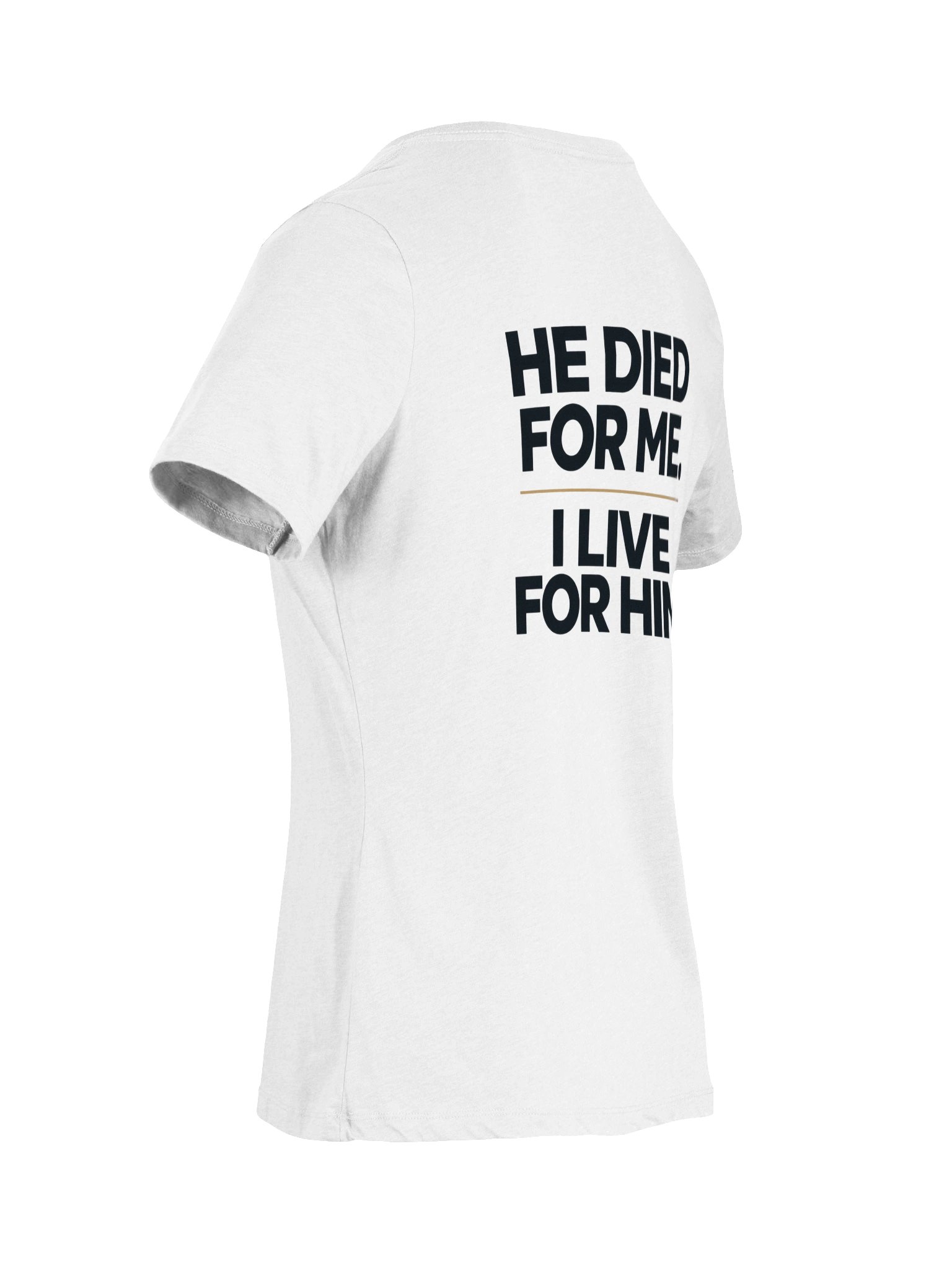 Female V-Neck HE DIED FOR ME - WS product image (6)