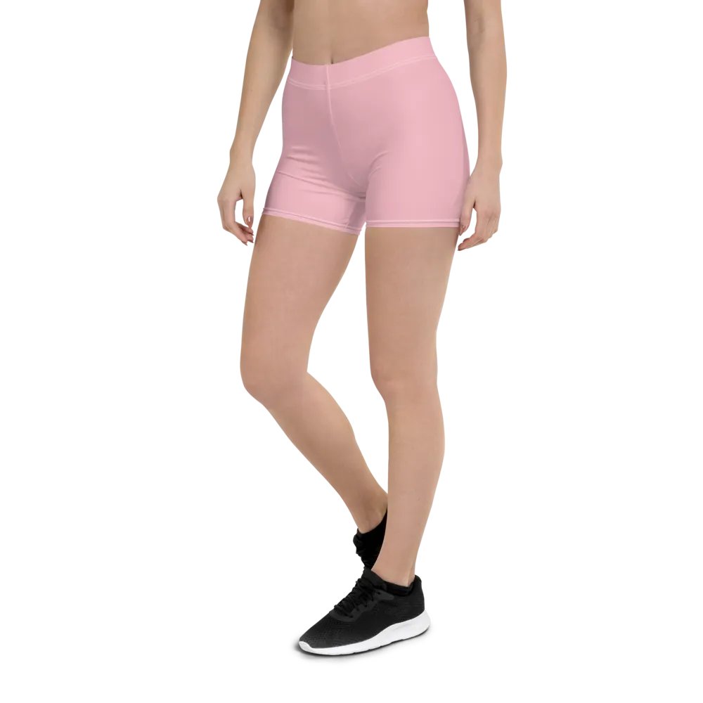 Plain Color Pink Bike Shorts product image (5)
