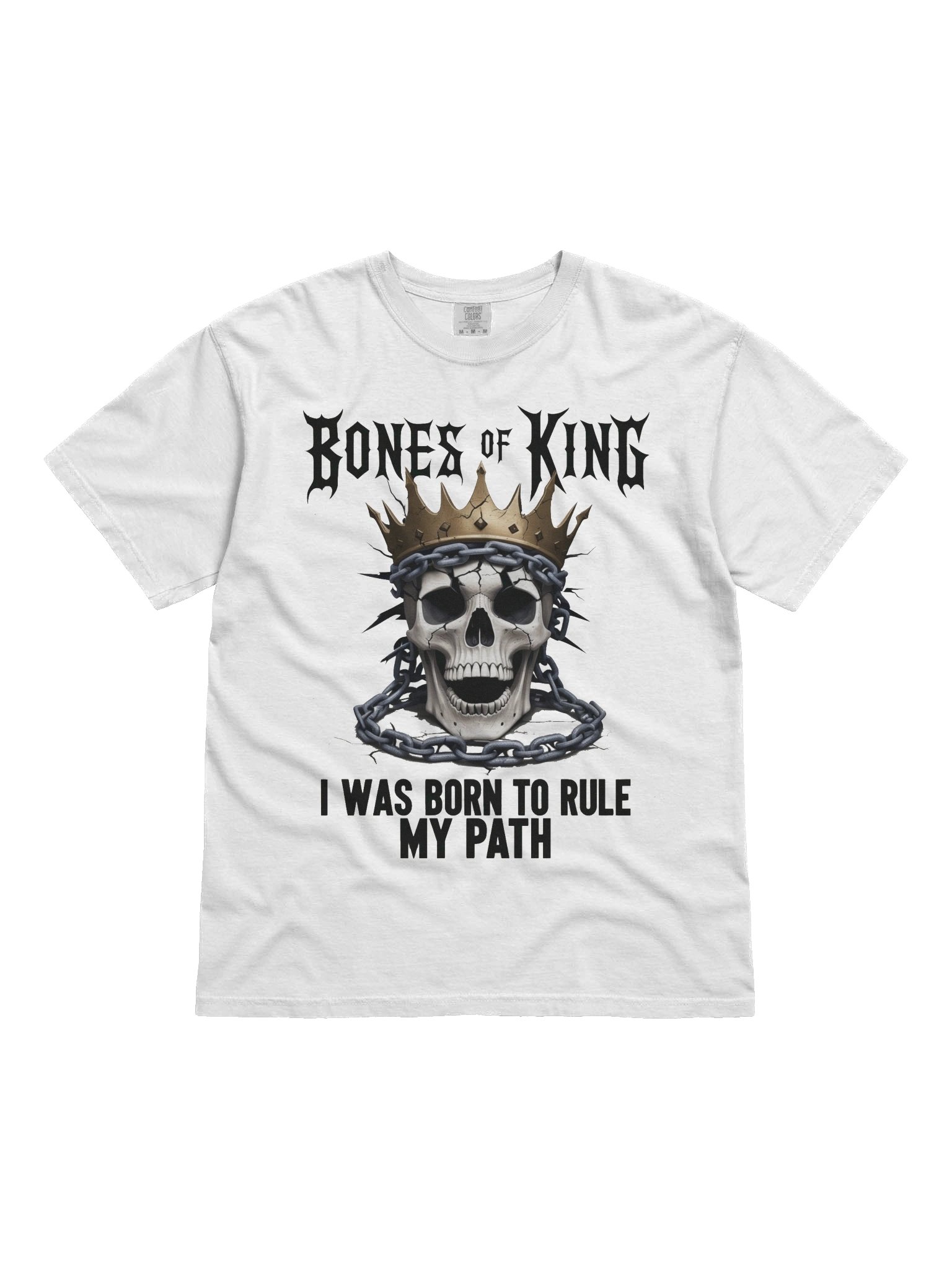 Bones of a King – I Was Born to Rule My Path Relaxed T-shirt product image (131)