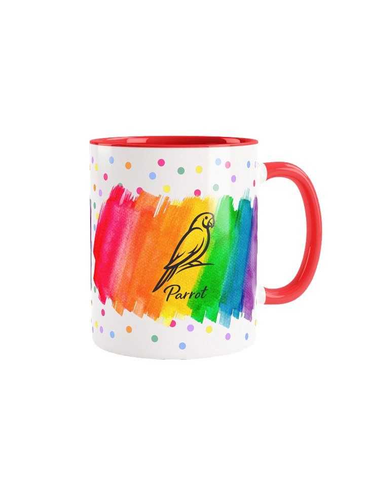 Colorburst Parrot Silhouette Mug – 11oz / 15oz product image (1)