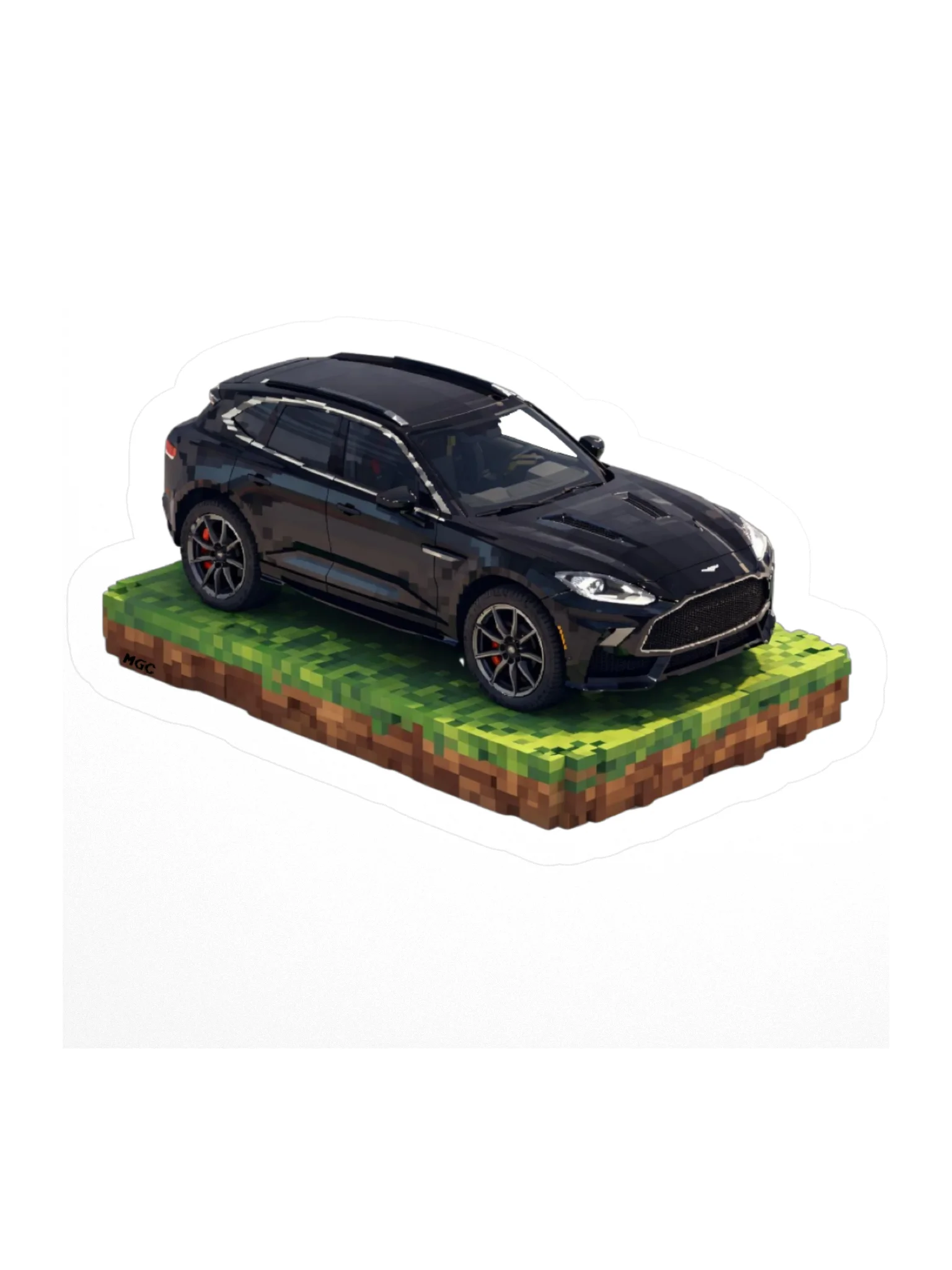 Black Aston Martin DBX Sticker (Pixel, Retro, Minecraft) product image (2)