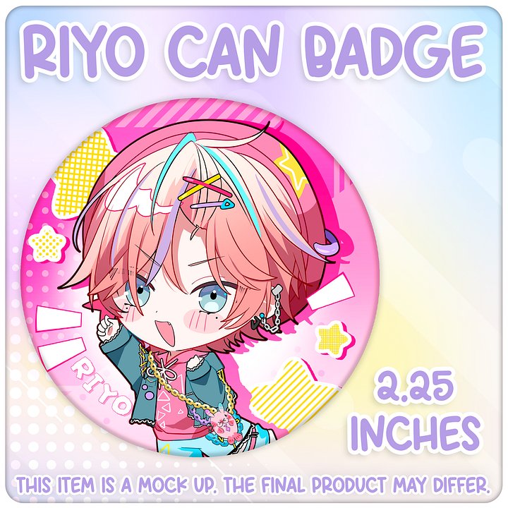 Riyo Can Badge [PREORDER] product image (1)