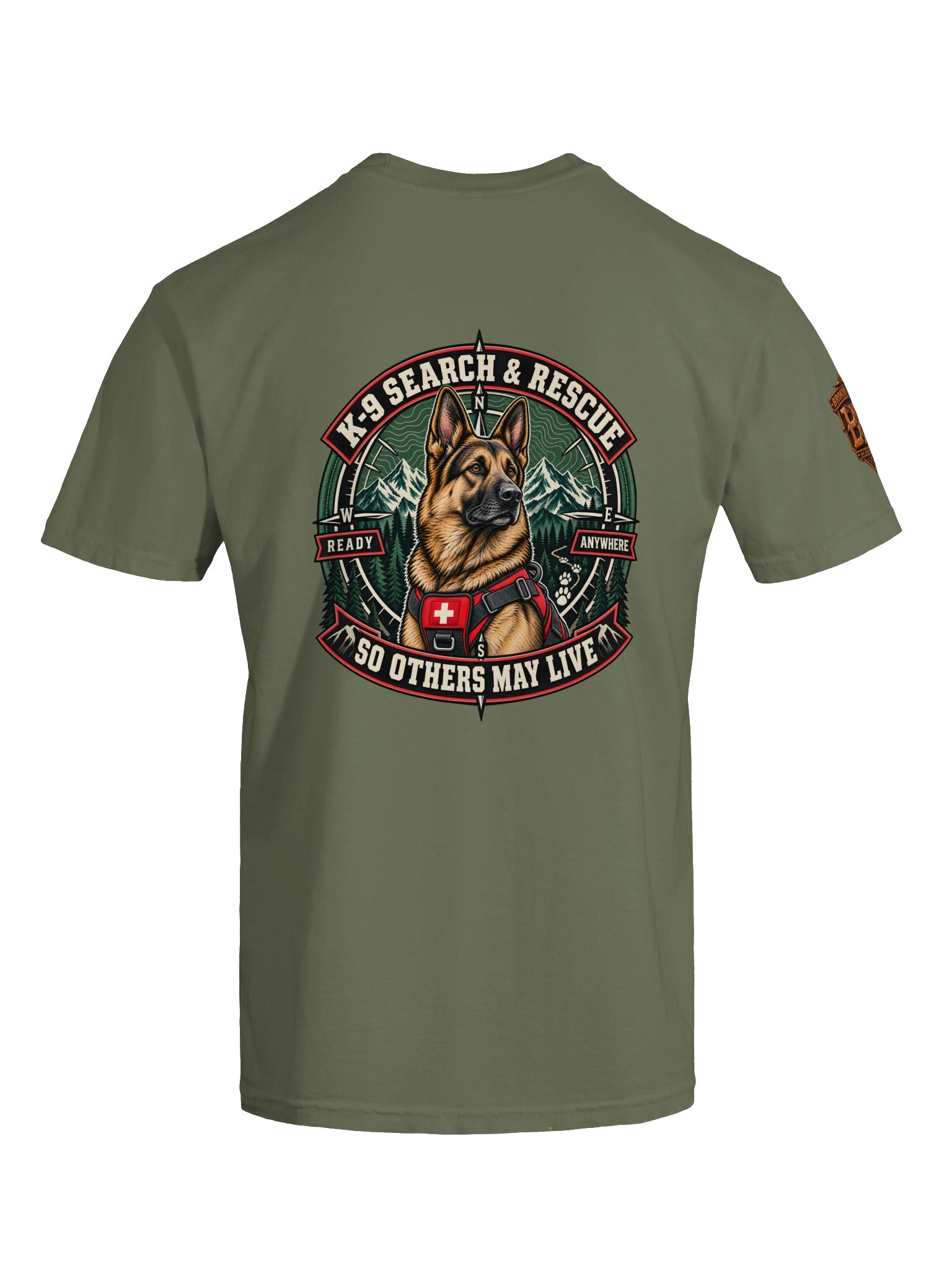 Search and Rescue K9 Shirt — German Shepherd SAR Team “So Others May Live” | Flat Out Broken™ product image (12)