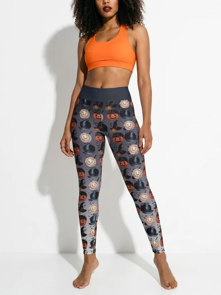 Spooky Elegance-Halloween edition-yoga leggings product image (3)