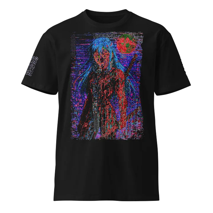 Neon Bloodsoaked Samurai Unisex Premium T-Shirt product image (1)