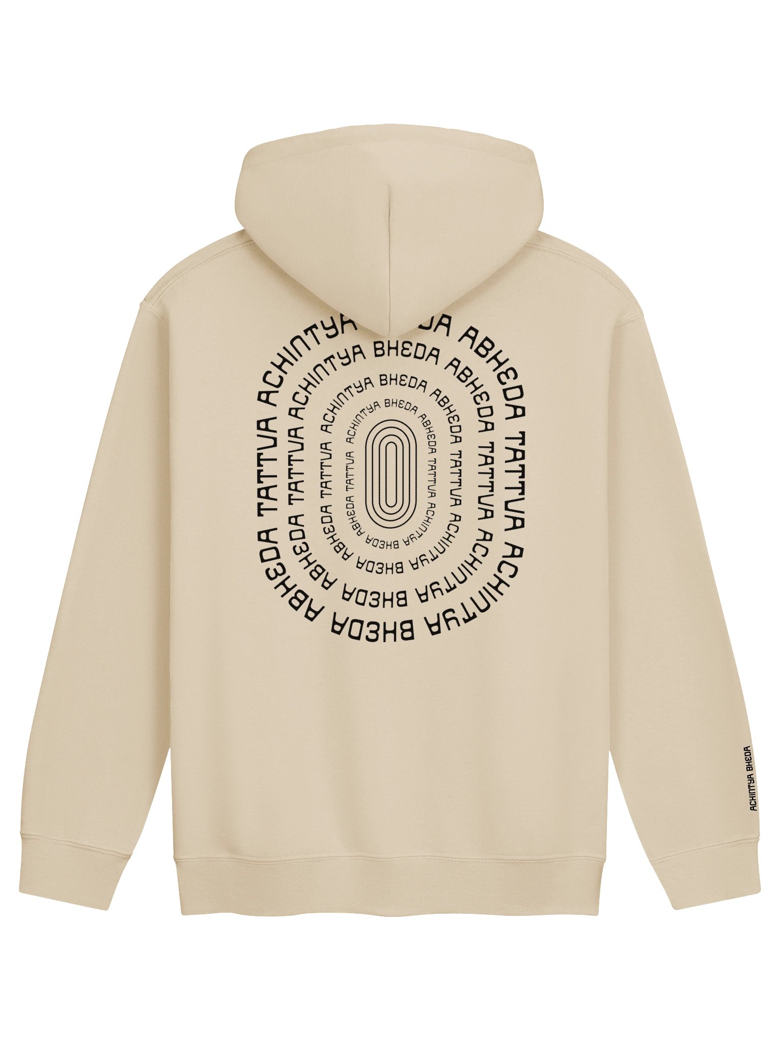 achintya bheda abheda tattva hoodie - black embroidery product image (2)