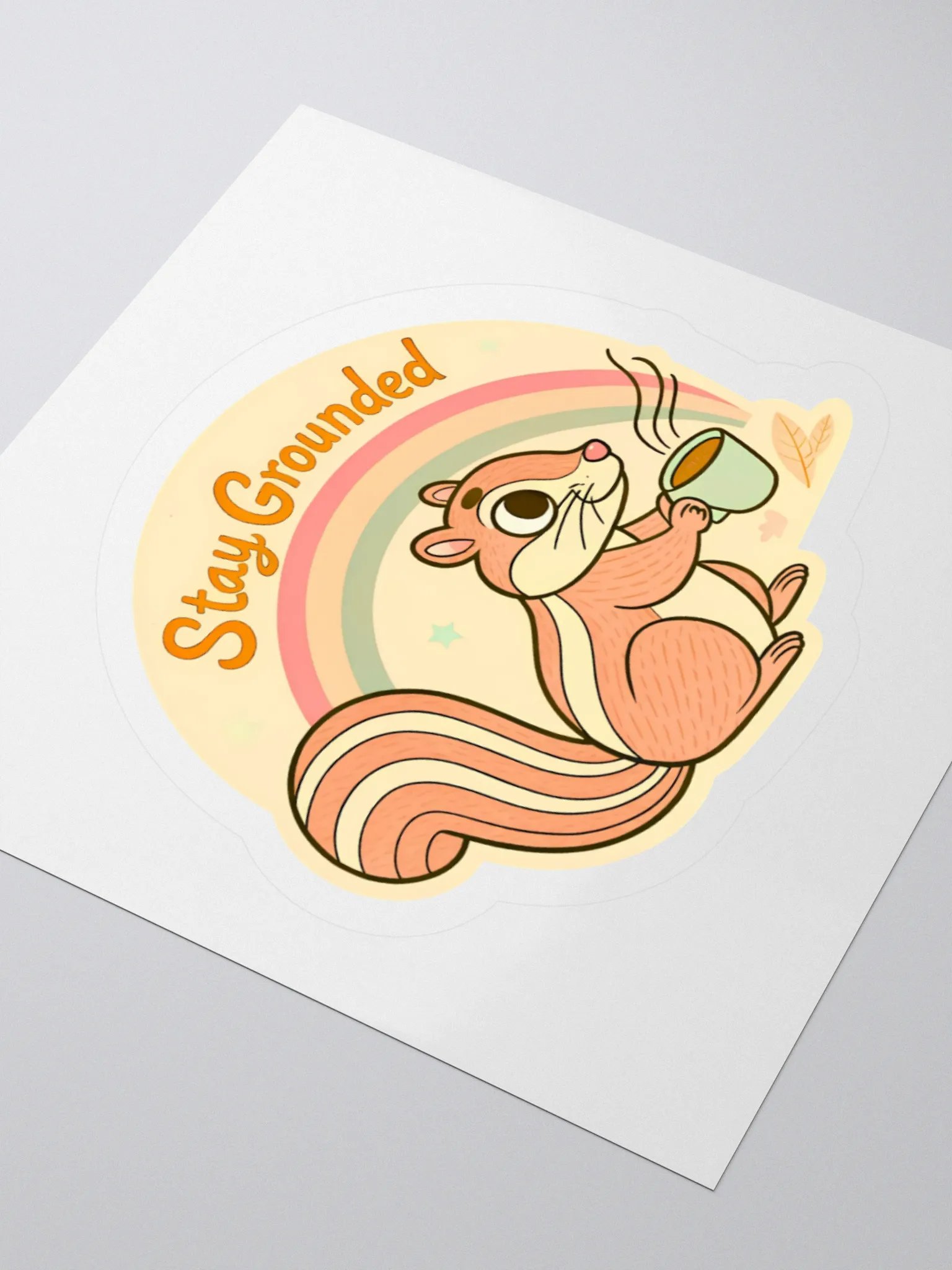 Stay Grounded Chipmunk Kiss Cut Stickers product image (7)