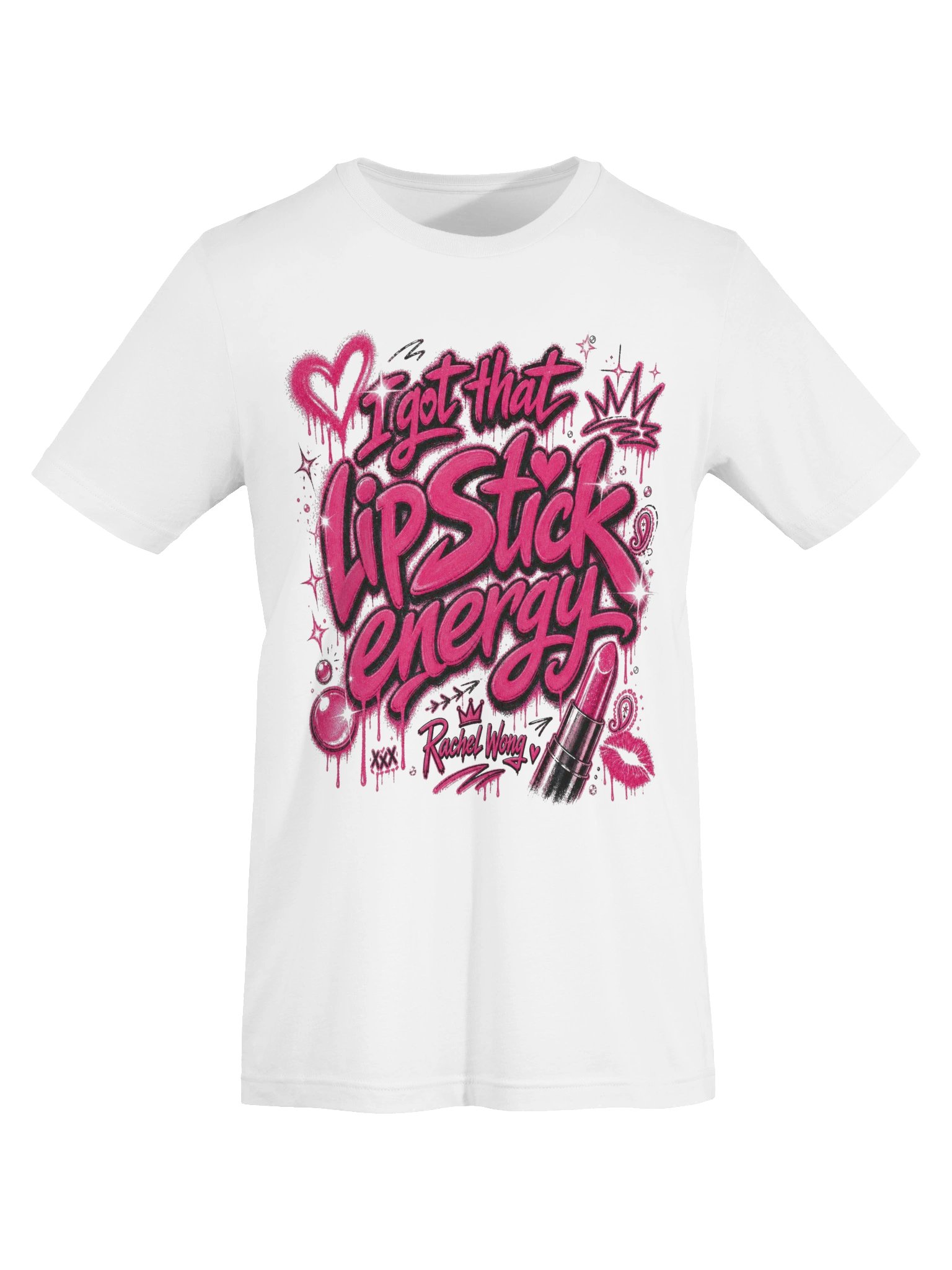 Lipstick Energy Pink Graffiti Tee product image (5)