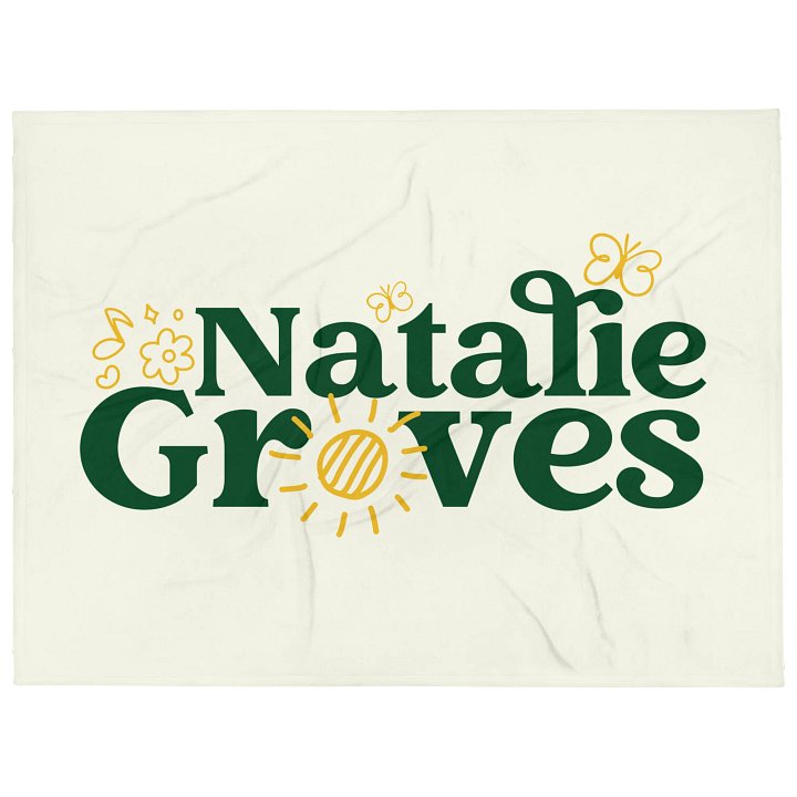 Natalie Groves Text Logo Blanket product image (1)