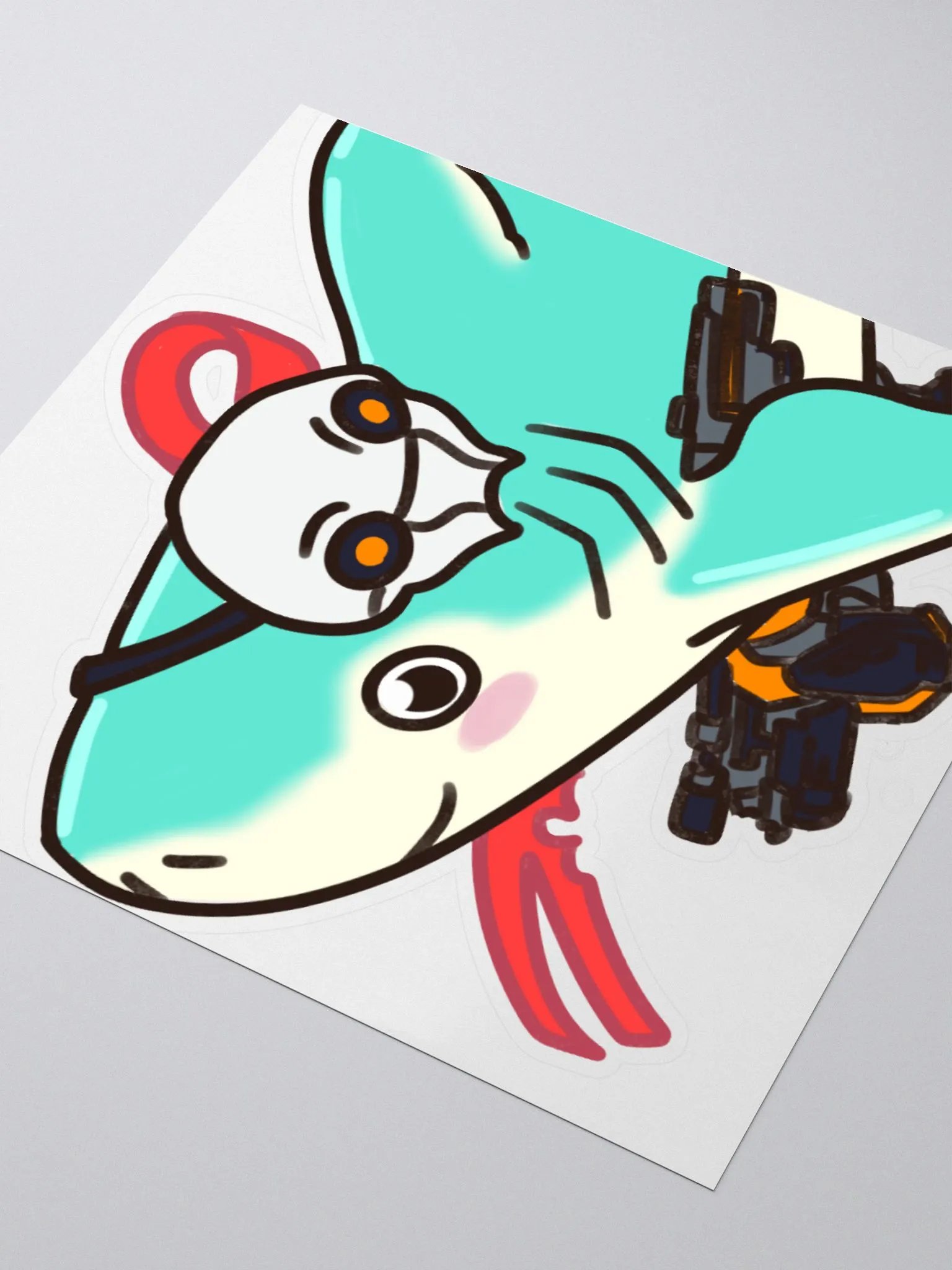 Shark Clem Sticker product image (3)