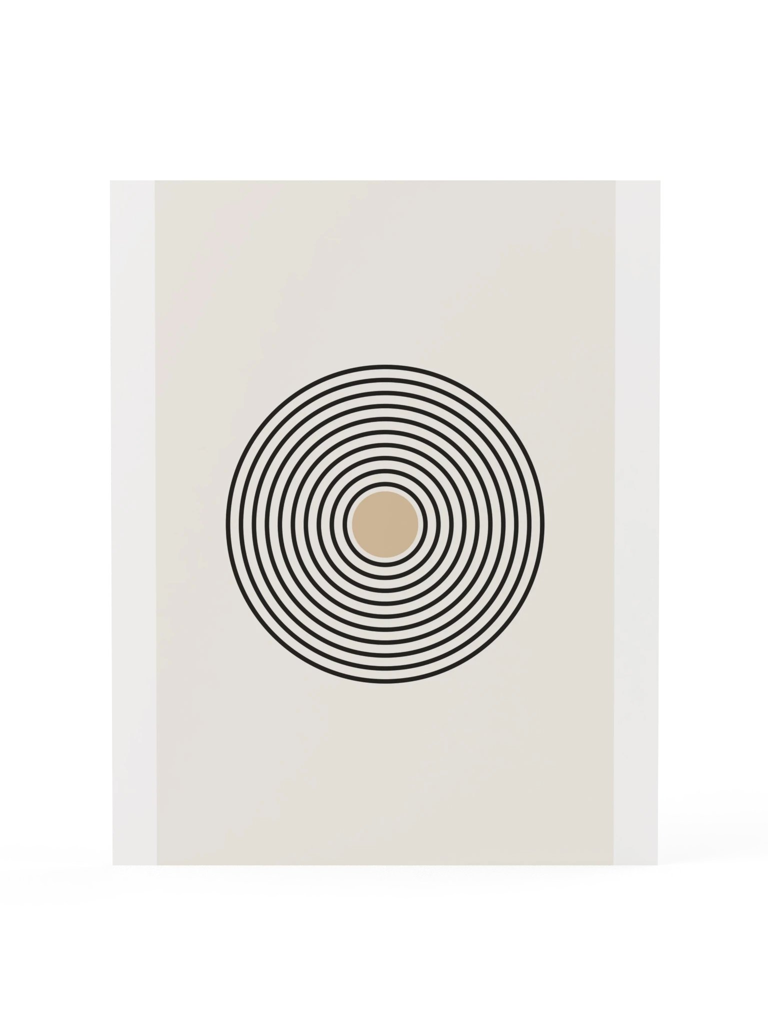 Black Circle Line Art Print | Minimalist Bathroom Wall Art product image (3)