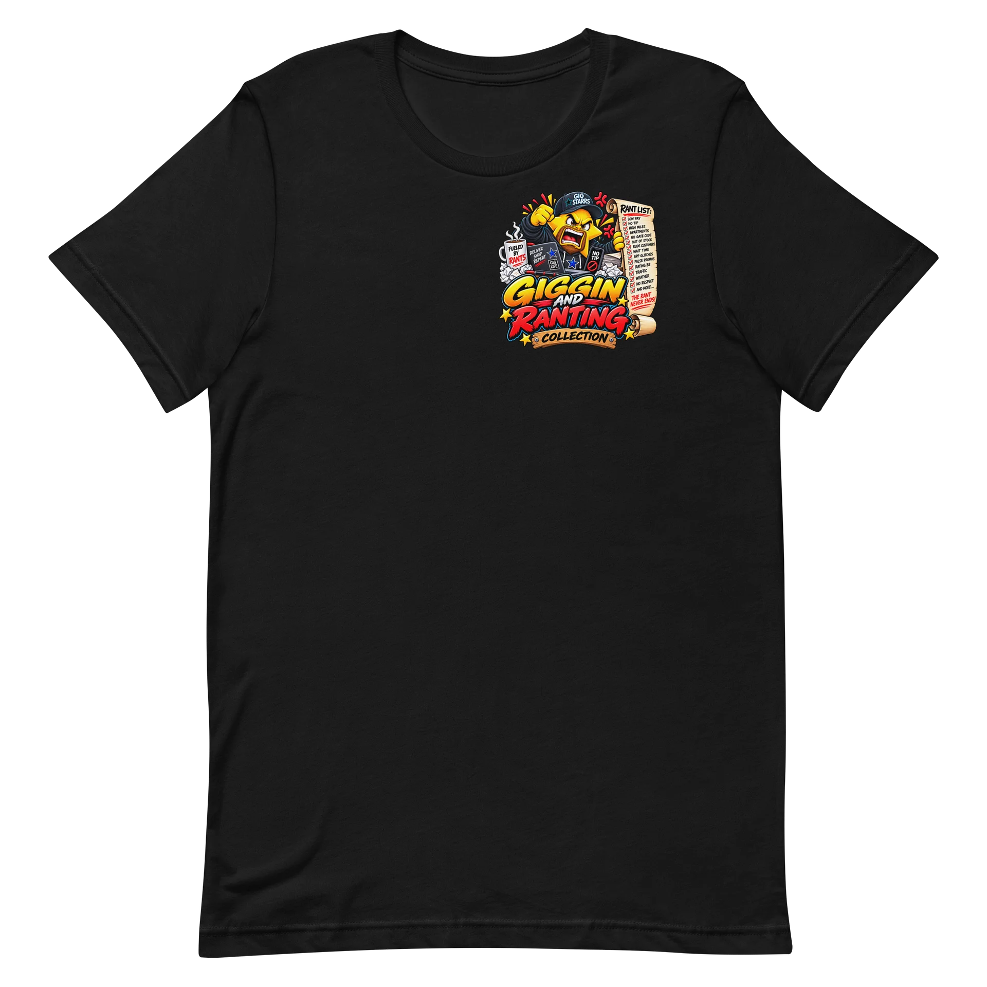 No Night Vision – Giggin & Ranting Tee product image (2)