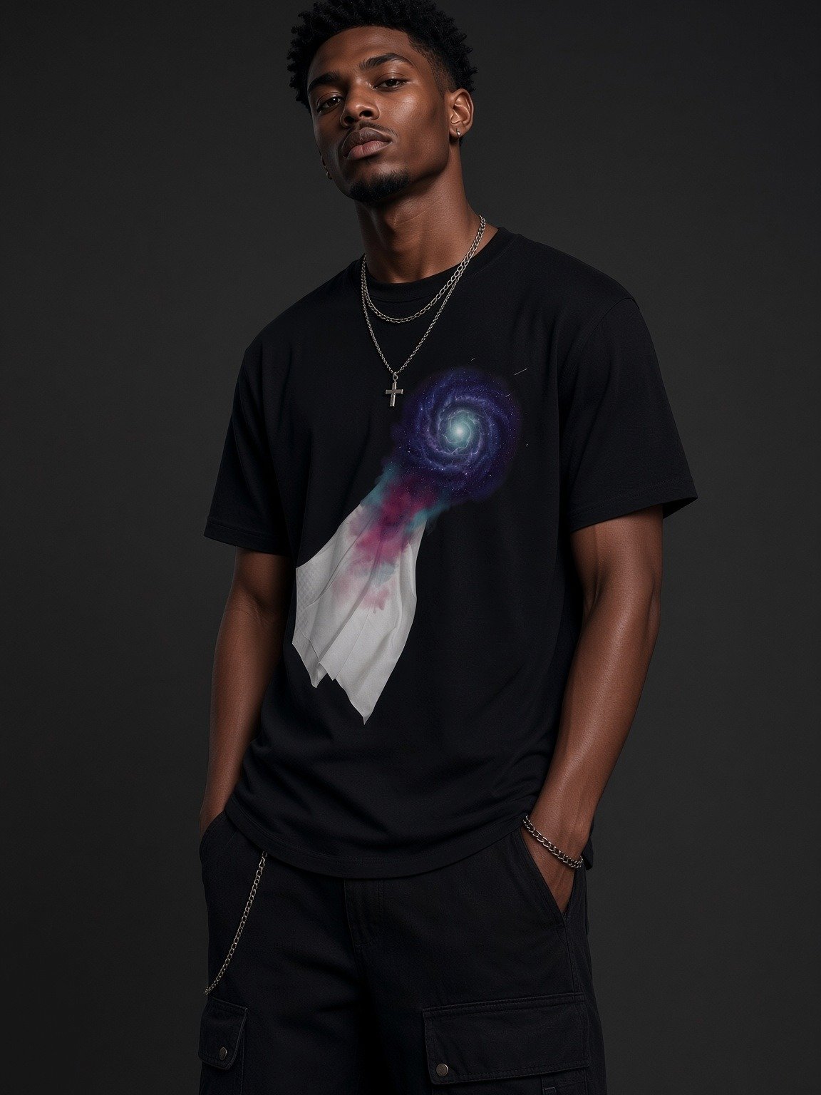 Midnight Veil Nebula Veil T-Shirt product image (3)