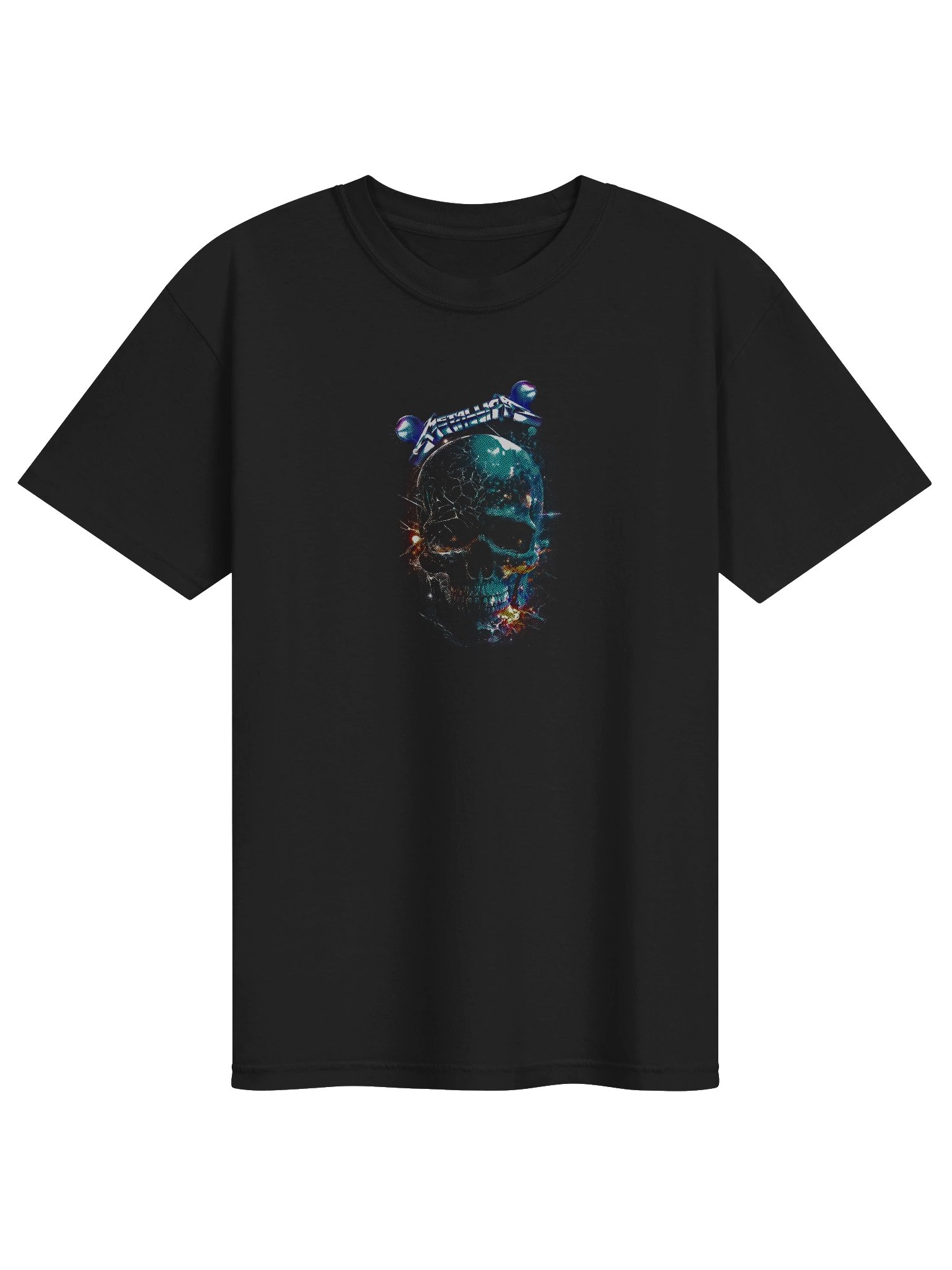 Metallica Lightning Skull Graphic T-Shirt | Comfort Colors 1717 Relaxed Fit product image (1)