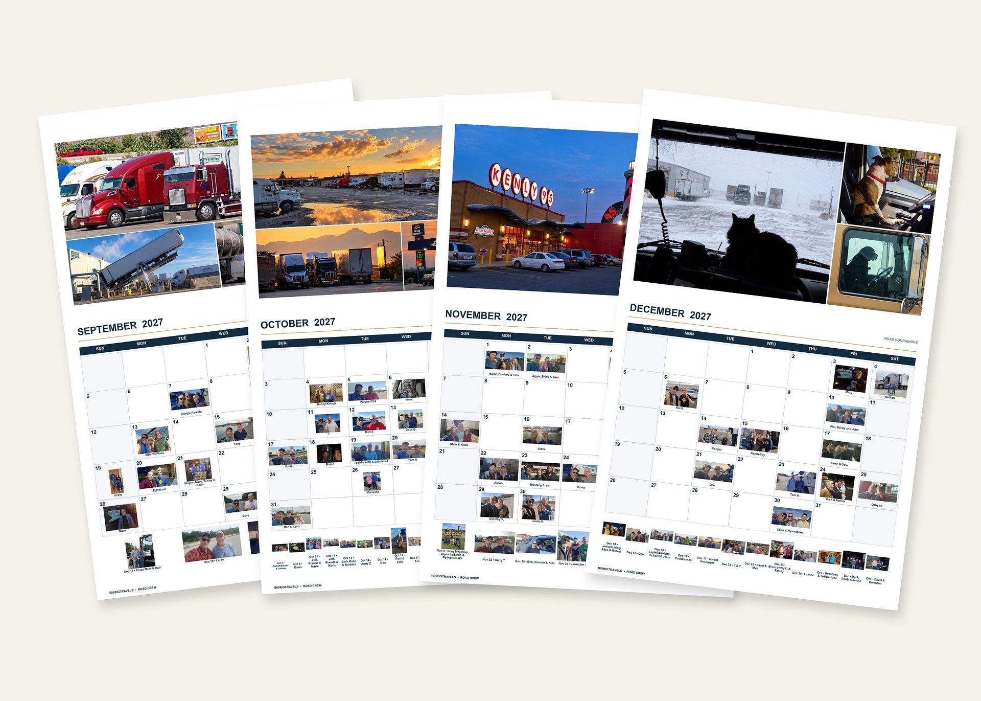 2027 BigRigTravels Special Road Crew Calendar — Trucking Edition product image (3)