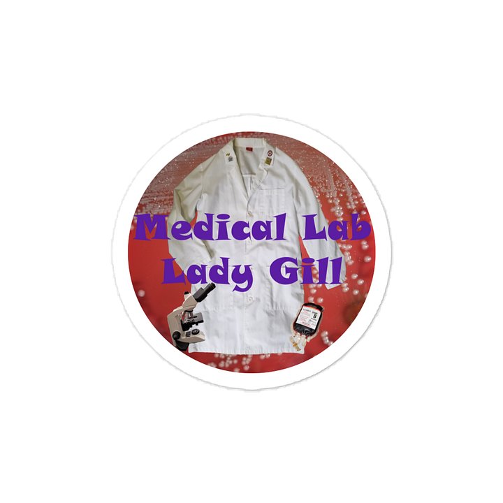 Vinyl Medical Lab Lady Gill Logo Sticker product image (1)