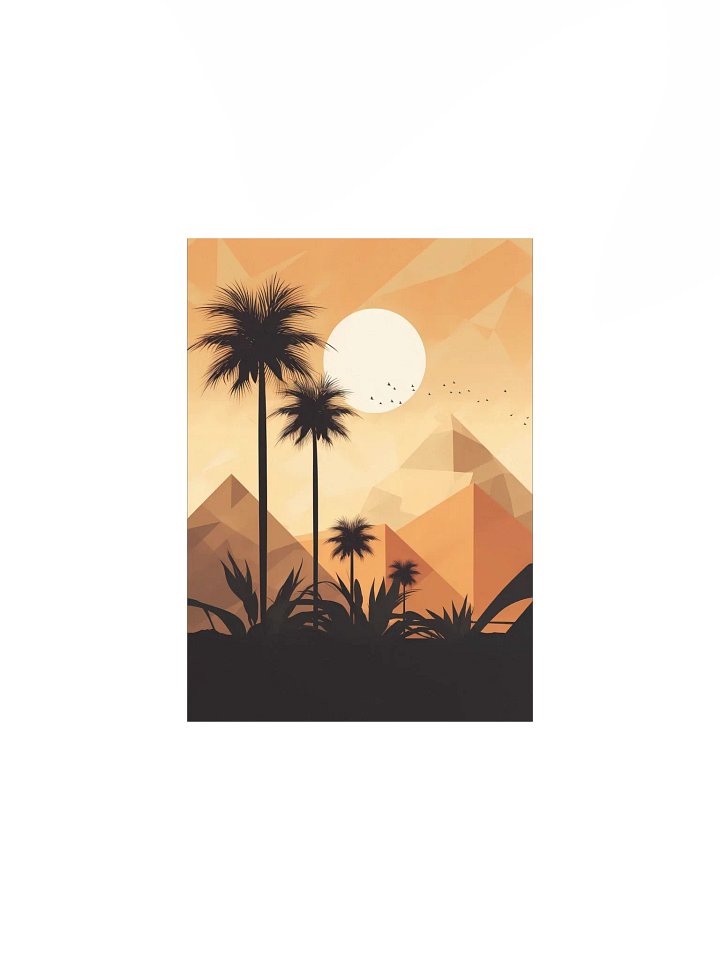 Golden Dunes – Minimalist Egyptian Desert Landscape Wall Art product image (1)