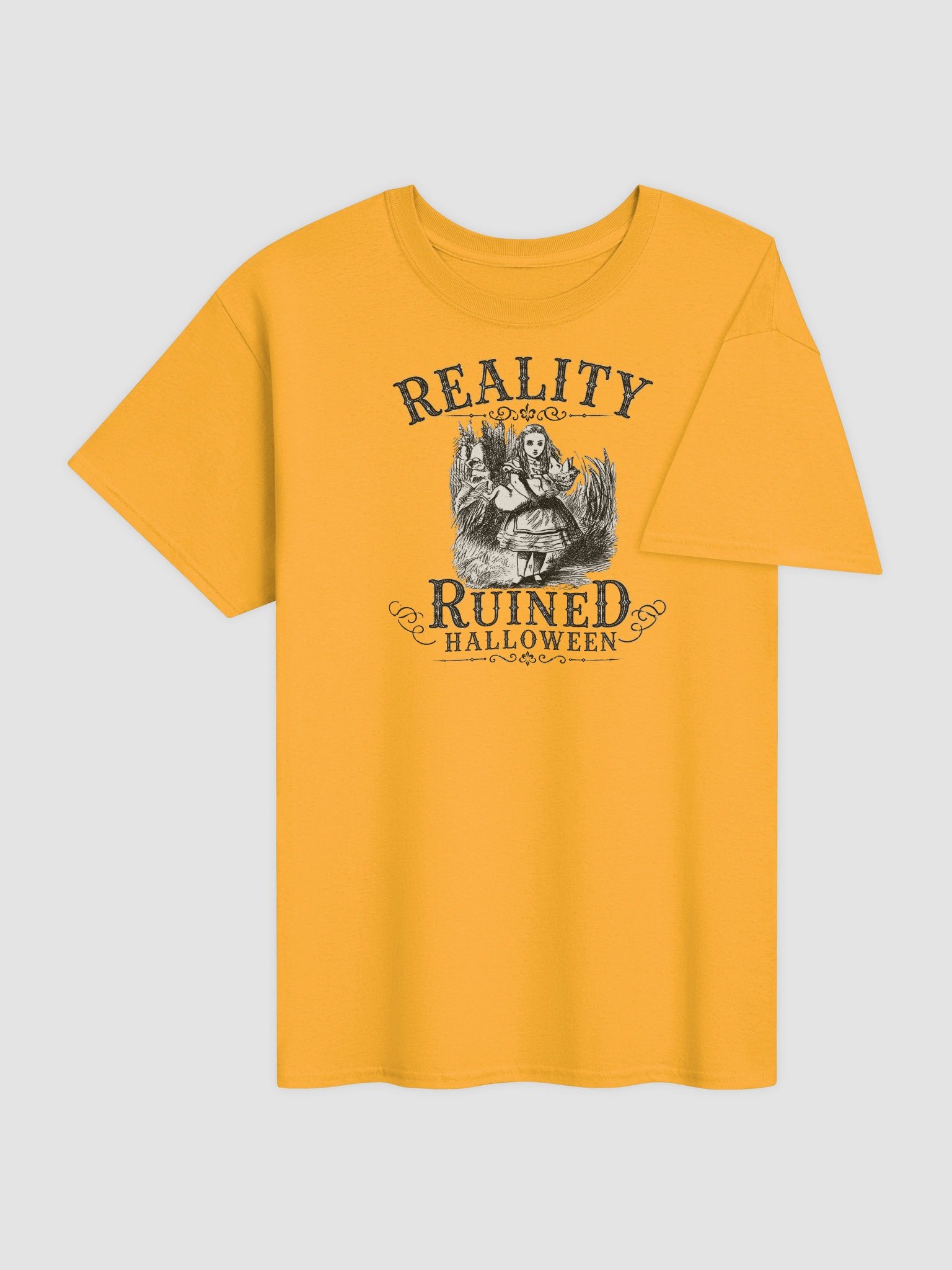 REALITY RUINED HALLOWEEN Alice Cotton Unisex Heavyweight T-Shirt product image (4)