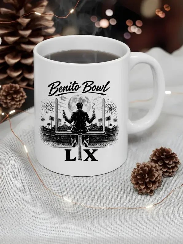 Bad Bunny Super Bowl LIX Mug - Benito Bowl LX 2025 Commemorative Coffee Cup - Latin Music Fan Gift product image (1)