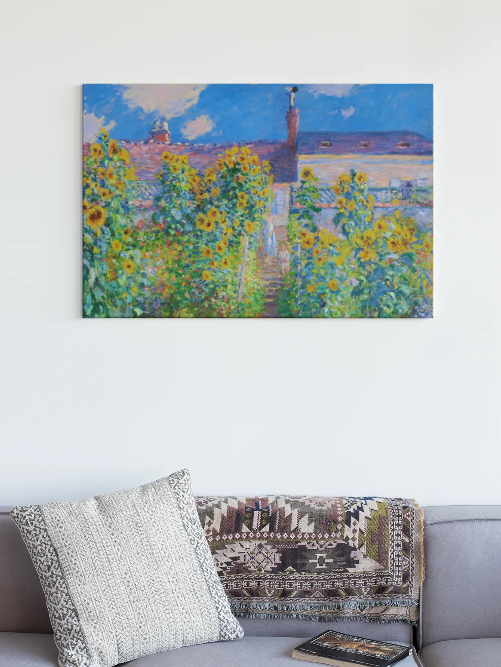 The Artist's Garden at Vétheuil (Claude Monet) Canvas product image (1)