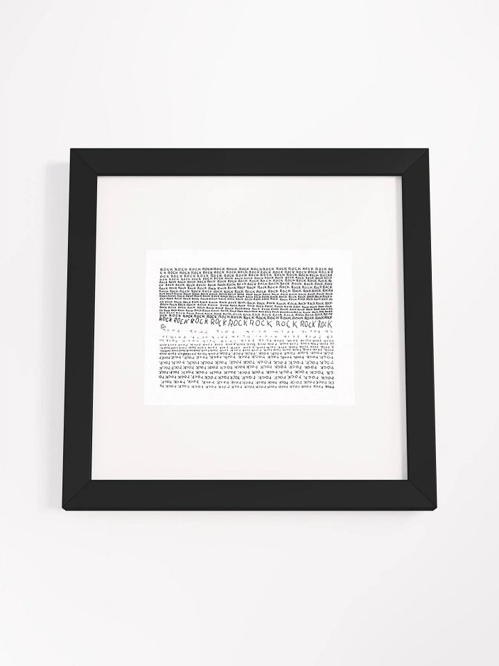 ROCKrock Panel Card Print Framed product image (1)
