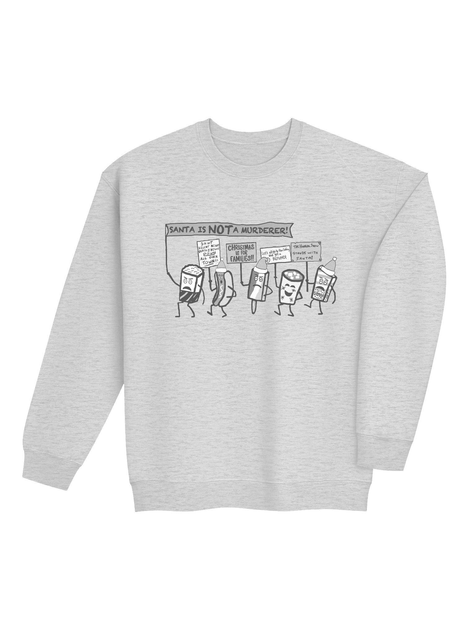 The Horror Show Stands with Santa Sweatshirt product image (4)