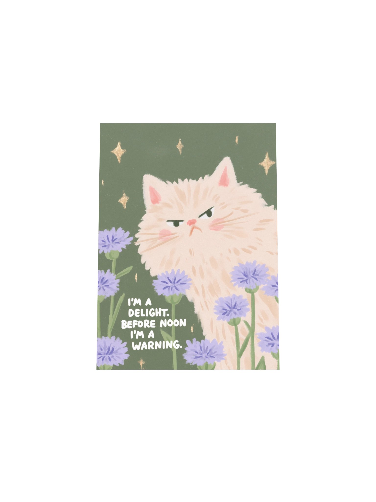 Grumpy Morning Cat Quote Poster product image (31)