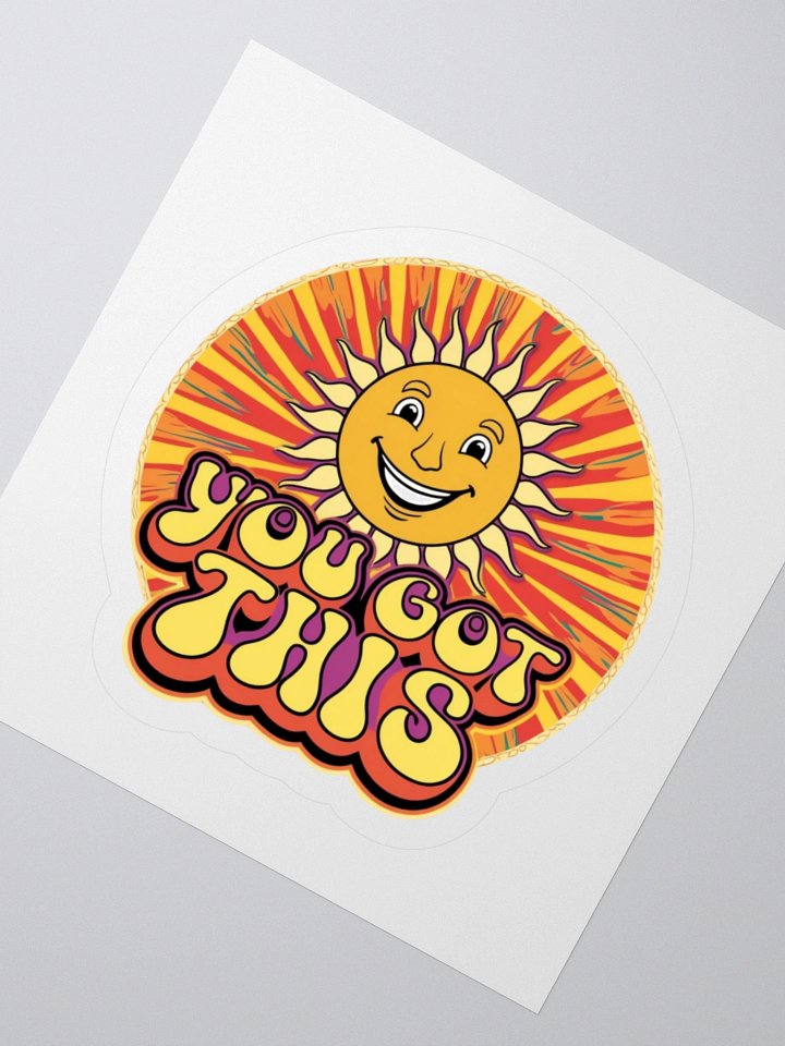 Retro Sun 'YOU GOT THIS' Kiss Cut Stickers product image (6)
