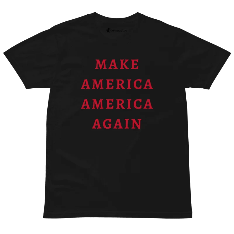 Make America America Again - Red Text - Premium Unisex T-Shirt product image (4)