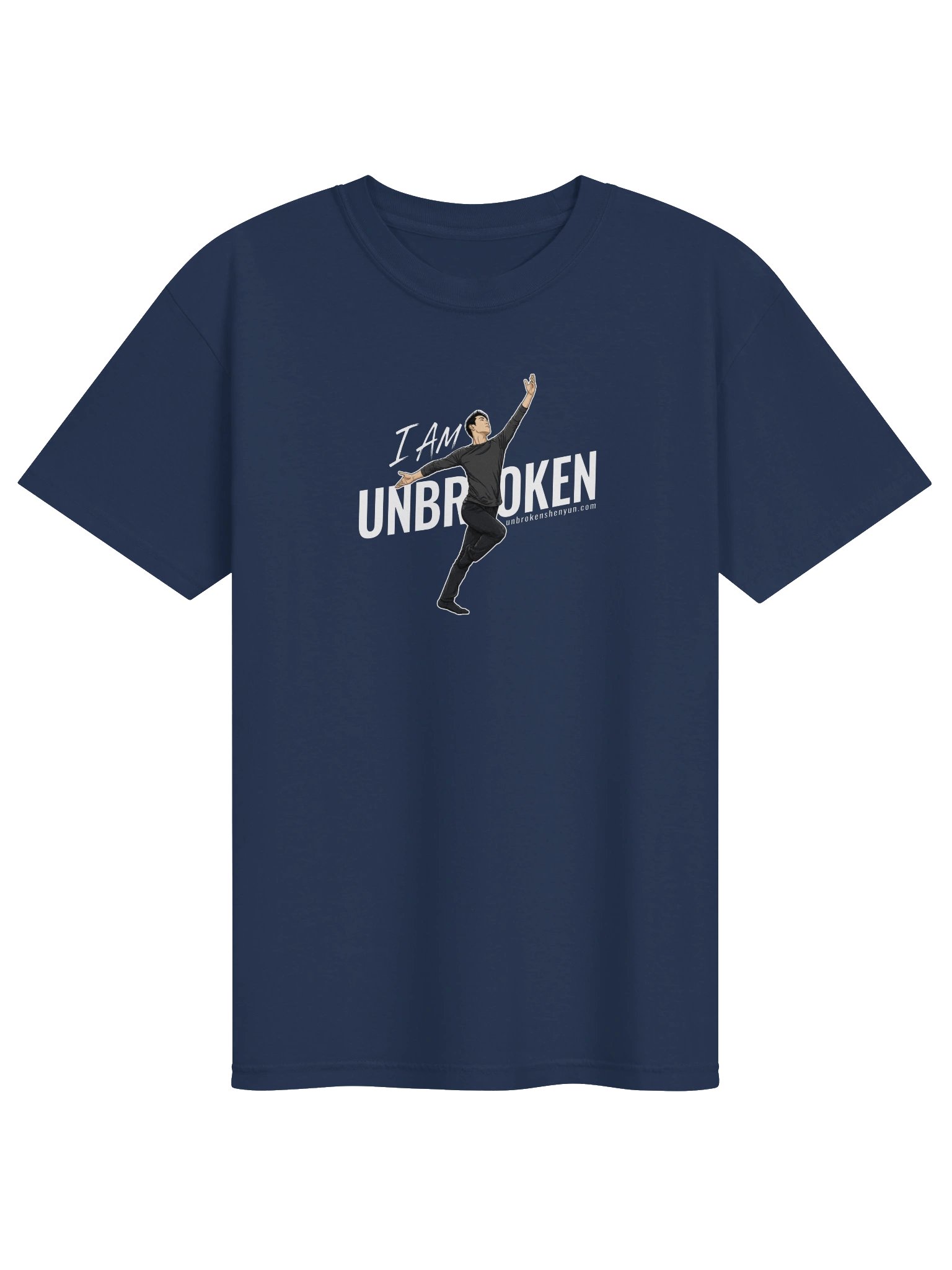 UNBROKEN Male Dancer Cotton Tshirt (Blue or Black) product image (3)
